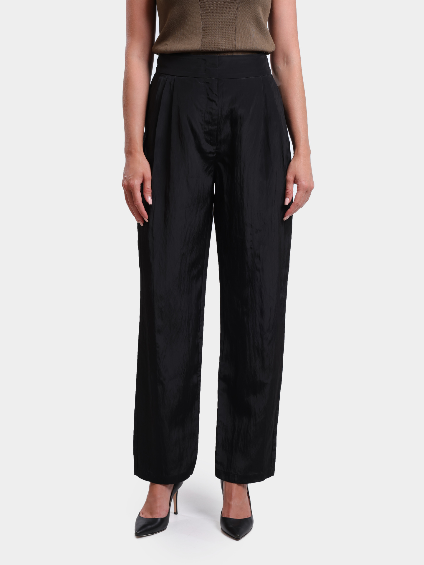 Брюки Armani Exchange XW000493 AF12752 UC001 черные женские — купить в интернет-магазине Verdistore