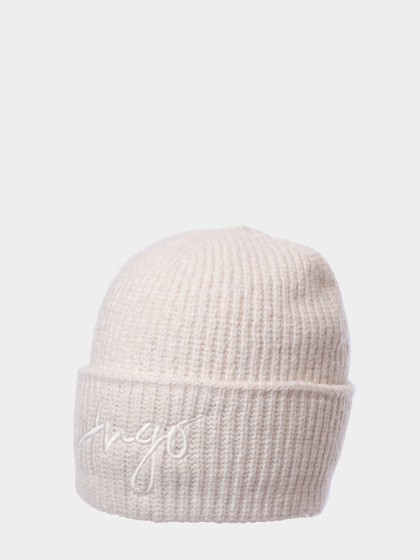 Шапка Hugo 50524104 110 белая женская — купить в интернет-магазине Verdistore