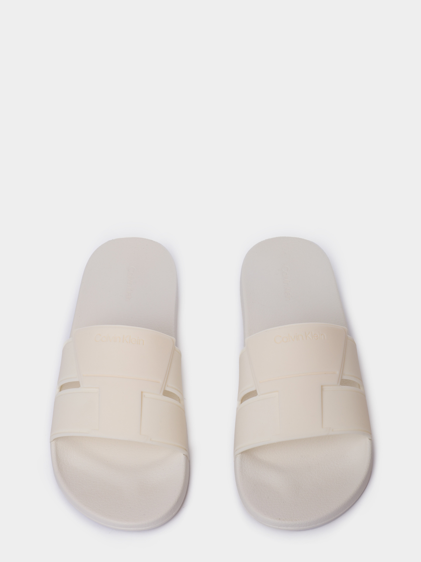 Шлепанцы Calvin Klein HM0HM01752 YAL белые мужские — купить в интернет-магазине Verdistore