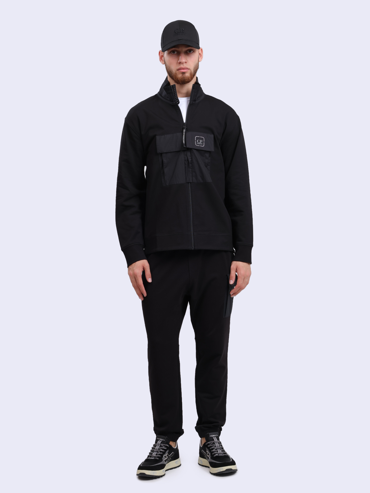 Мастерка C.P. Company 18CLSS012A006452W 999 хлопковая мужская — купить в интернет-магазине Verdistore