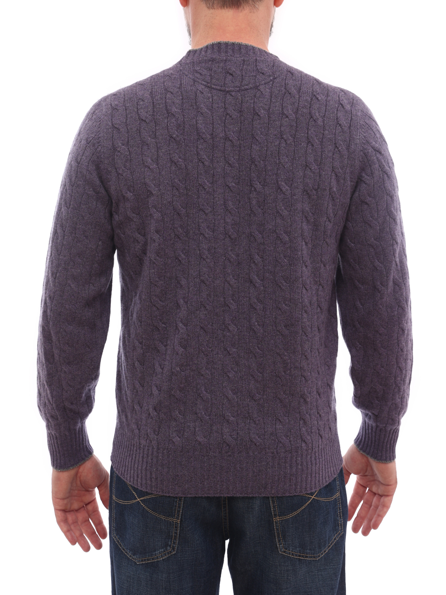Свитер Brunello Cucinelli M2205908 фиолетовый мужской — купить в интернет-магазине Verdistore