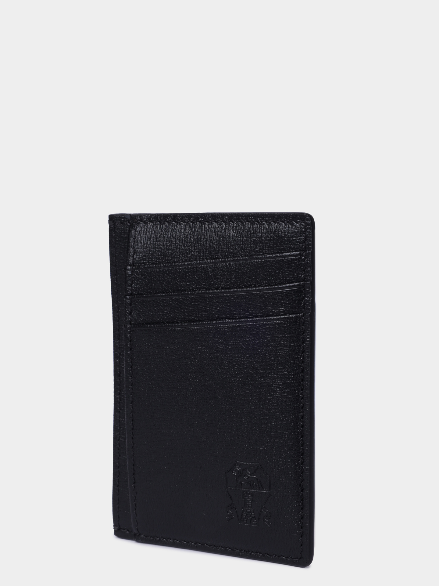 Кардхолдер Brunello Cucinell MWRLBU435 C101 черный мужской из натуральной зернистой кожи — купить в интернет-магазине Verdistore
