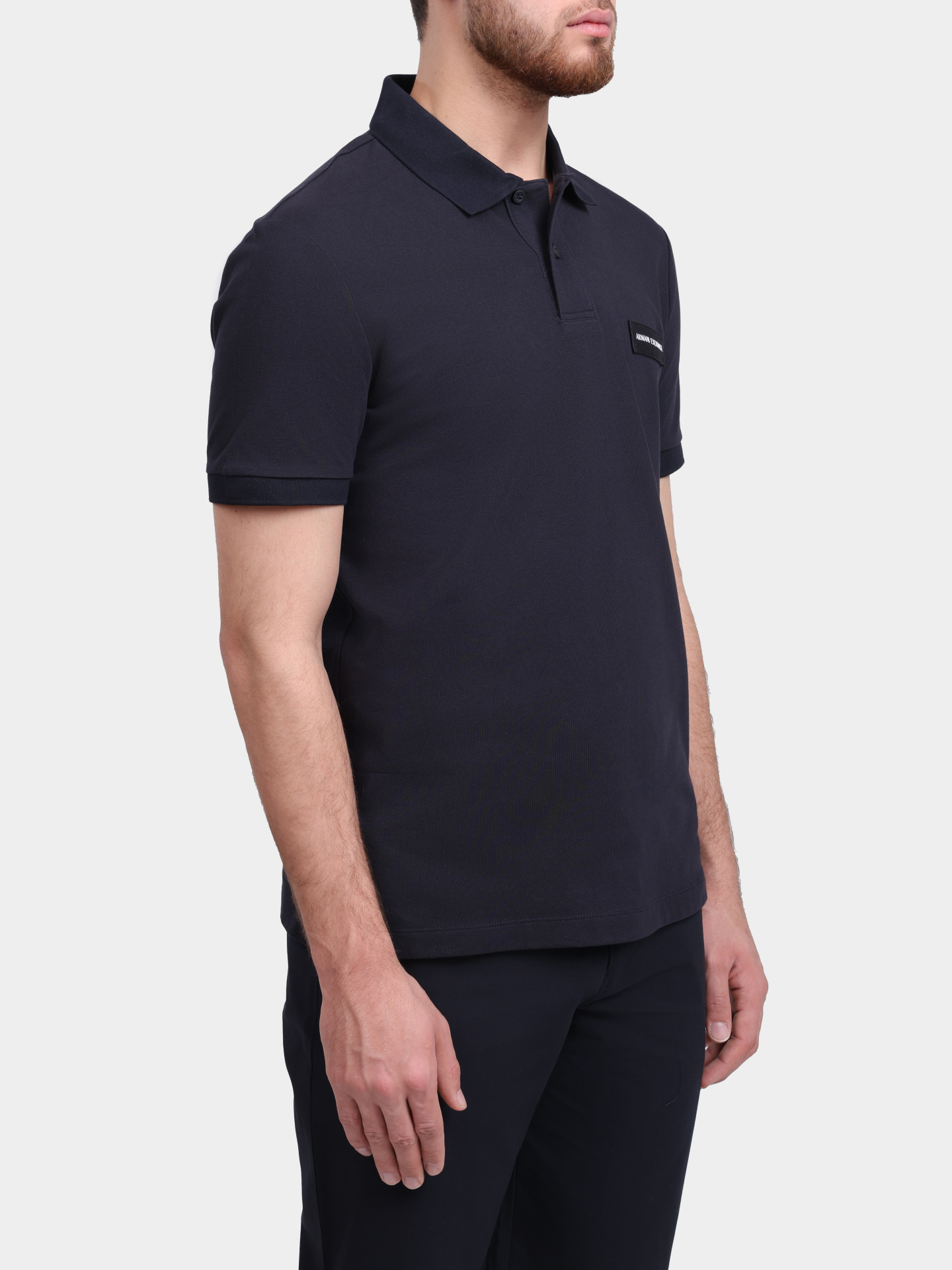 Поло Armani Exchange XM002390 AF13026 UB101 темно-синее мужское — купить в интернет-магазине Verdistore