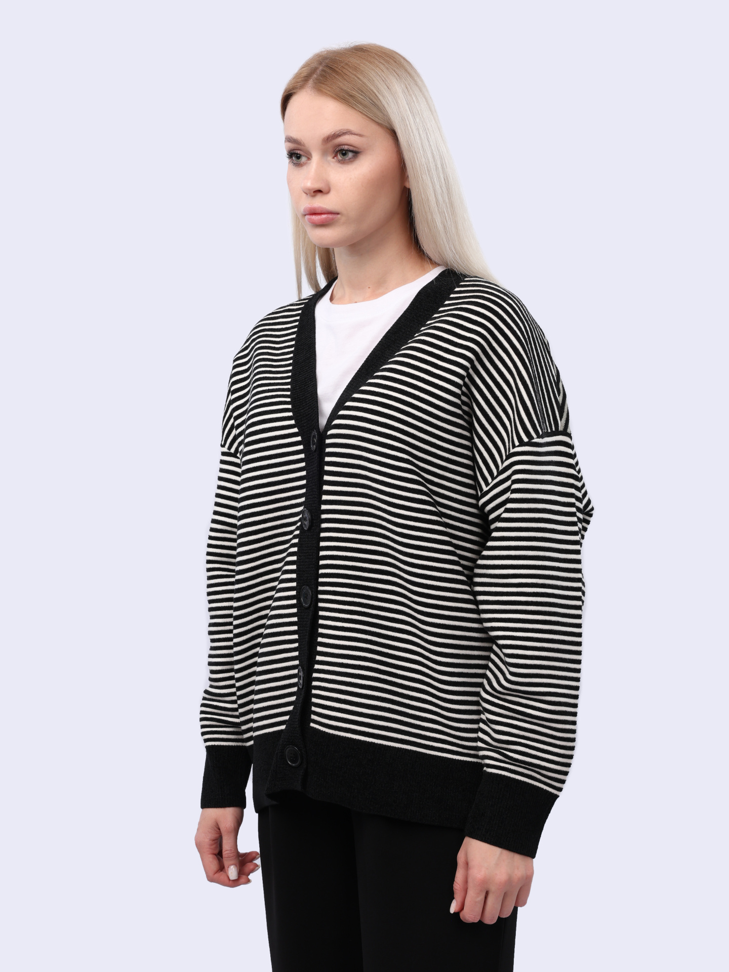 Кардиган Armani Exchange 6DYE1N YM1TZ 21DC полосатый женский — купить в интернет-магазине Verdistore