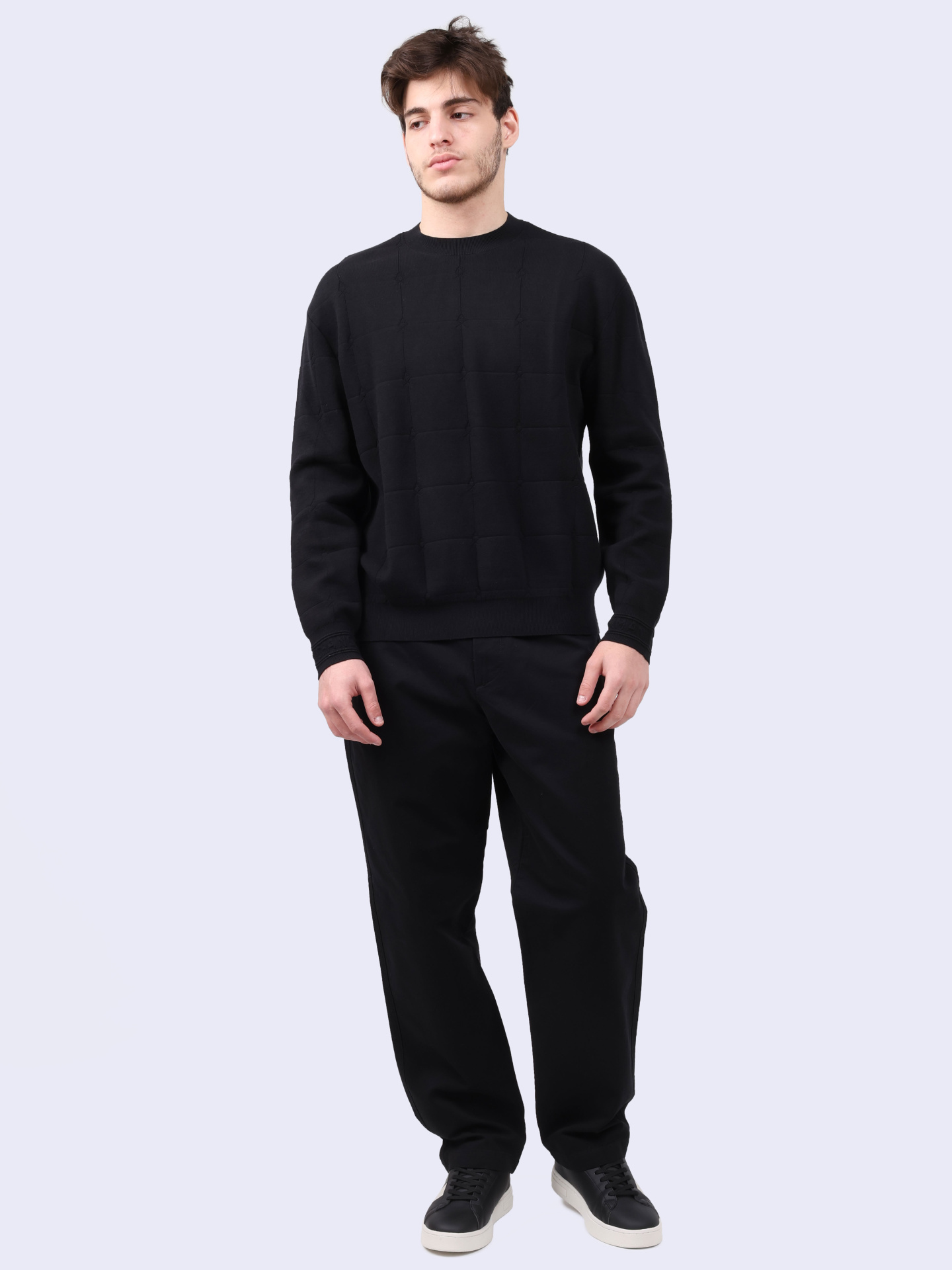 Свитшот Armani Exchange 6DZM6C ZM5AZ 1200 черный мужской — купить в интернет-магазине Verdistore