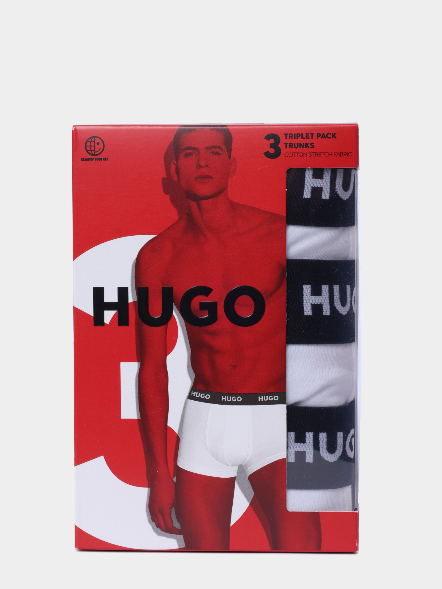 Трусы комплект Hugo 50469786 100 хлопковые мужские  — купить в интернет-магазине Verdistore