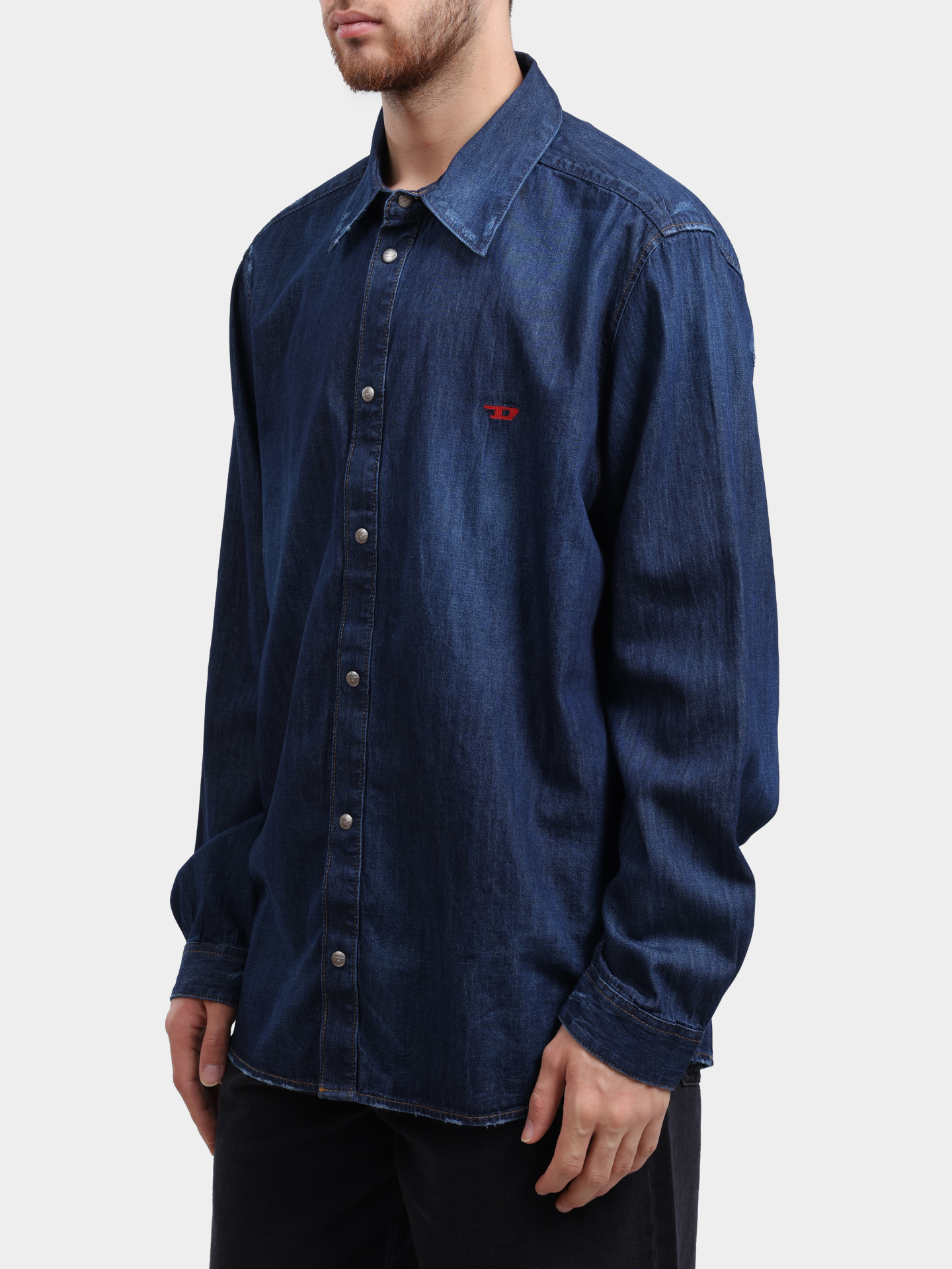 Рубашка Diesel A035340DBDB01 джинсовая мужская — купить в интернет-магазине Verdistore