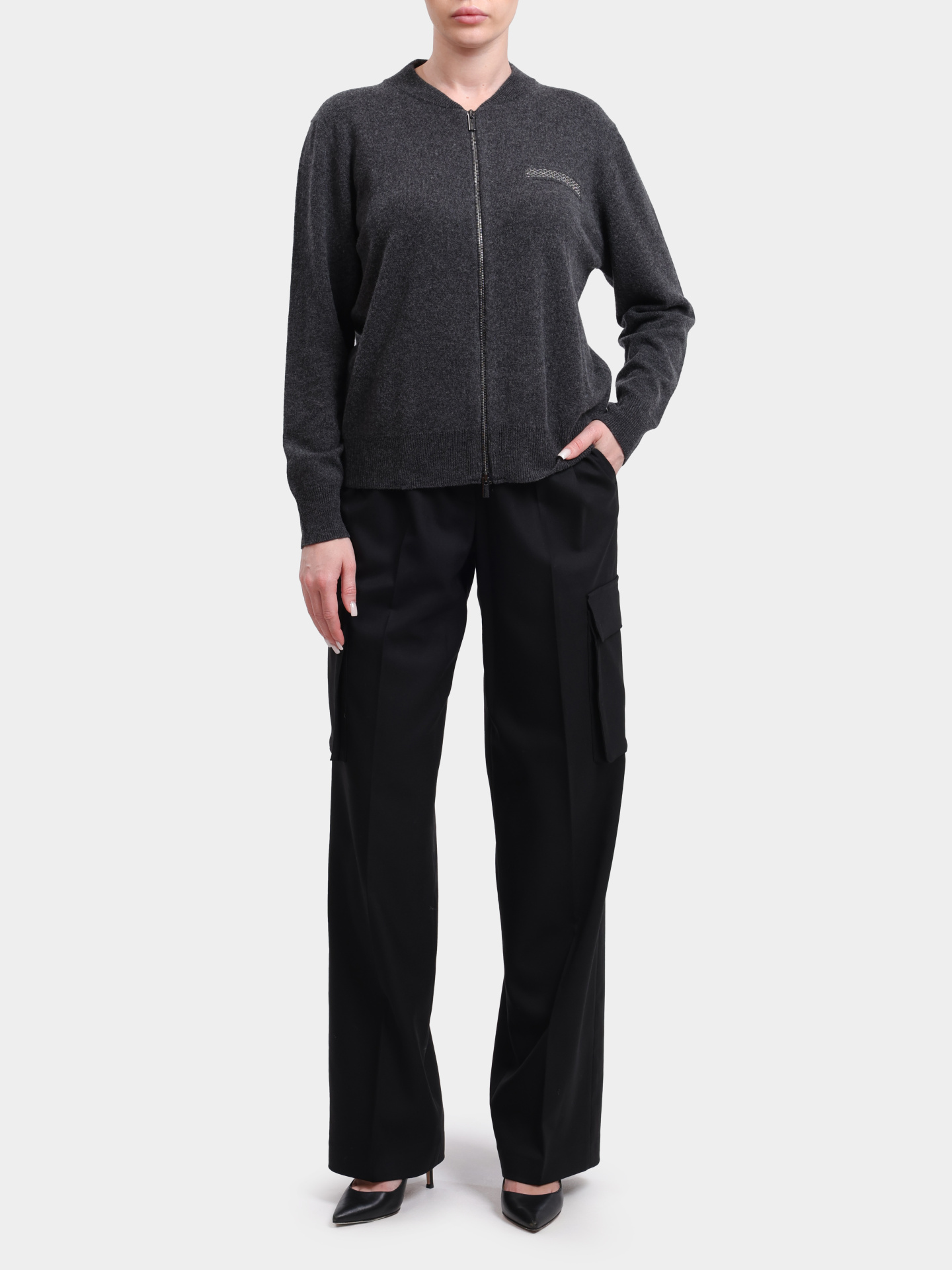 Брюки PT000179D 33453 9300 черные женские  — купить в интернет-магазине Verdistore