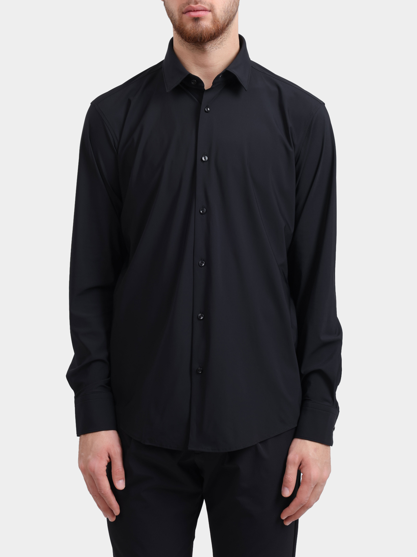 Рубашка Boss 50539043 001 черная мужская — купить в интернет-магазине Verdistore