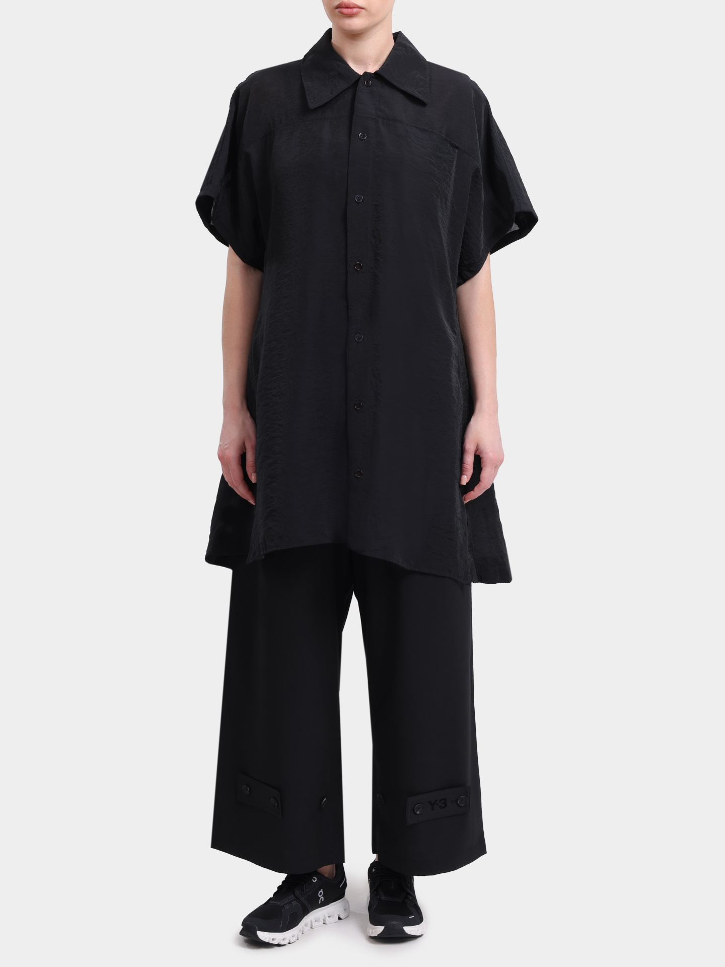 Брюки Y-3 KH3213 BLACK черные женские на кулиске — купить в интернет-магазине Verdistore