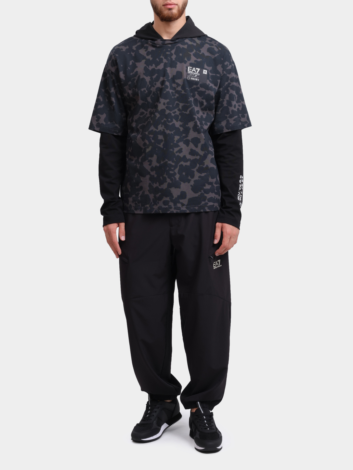 Толстовка EA7 7M000245 AF12874 F8033 хлопковая мужская — купить в интернет-магазине Verdistore