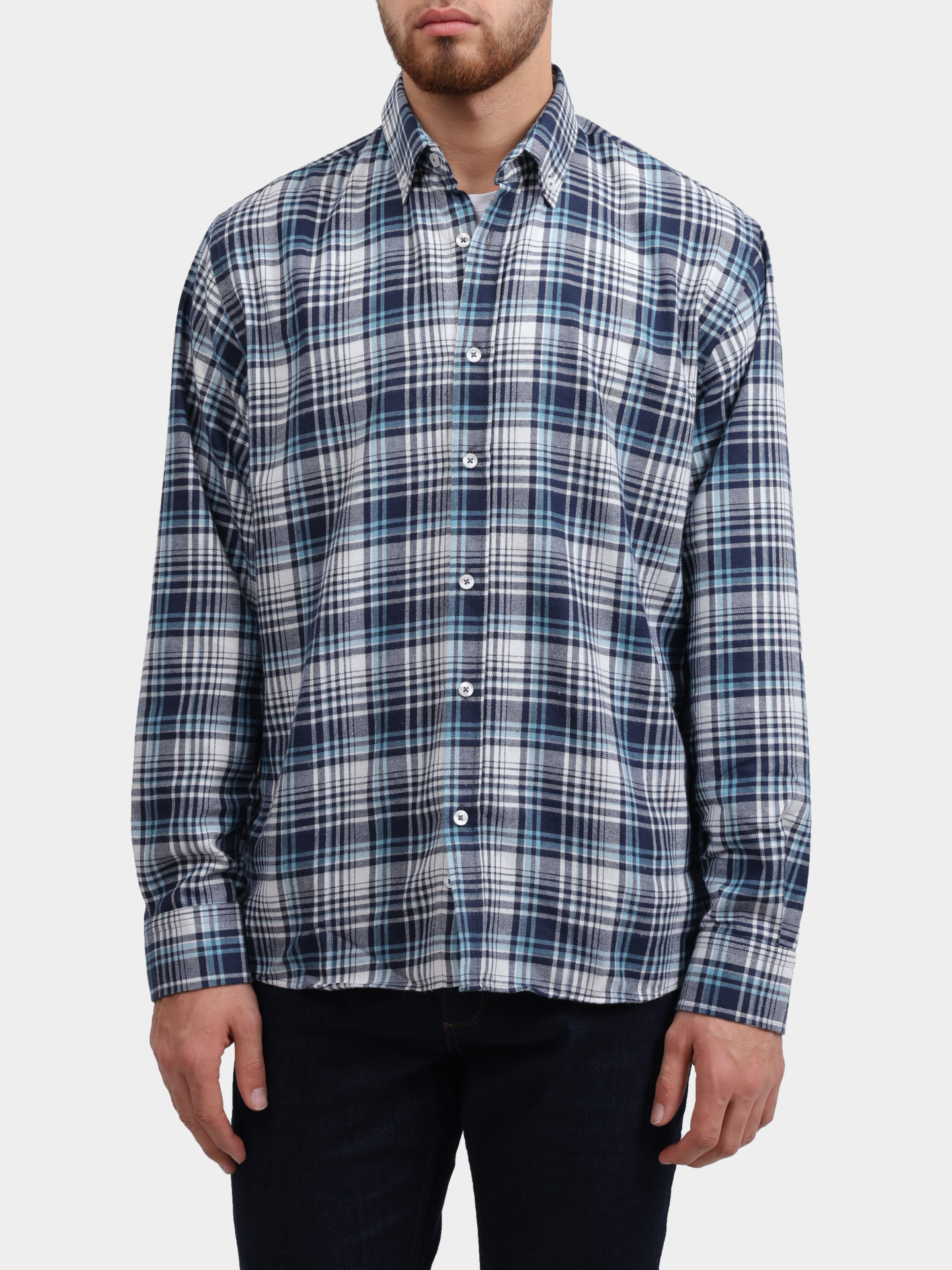 Рубашка Pantamo 4320-311-08 A-04 клетчатая мужская — купить в интернет-магазине Verdistore