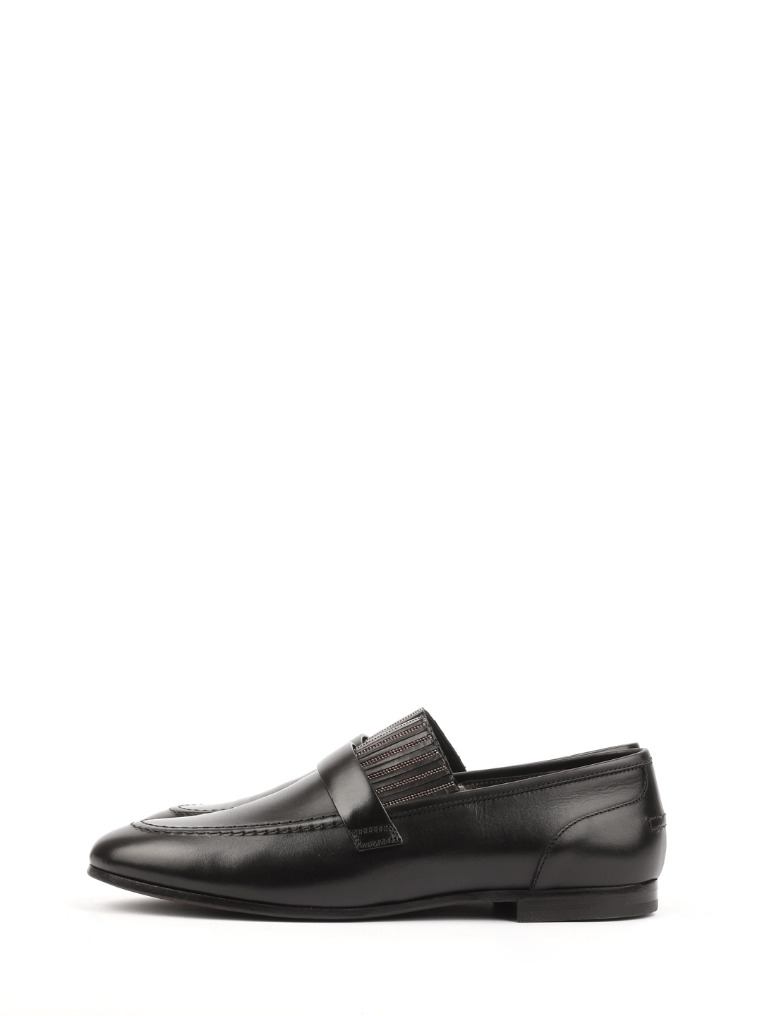 Лоферы Brunello Cucinelli MZPRC1573 черные женские из кожи — купить в интернет-магазине Verdistore