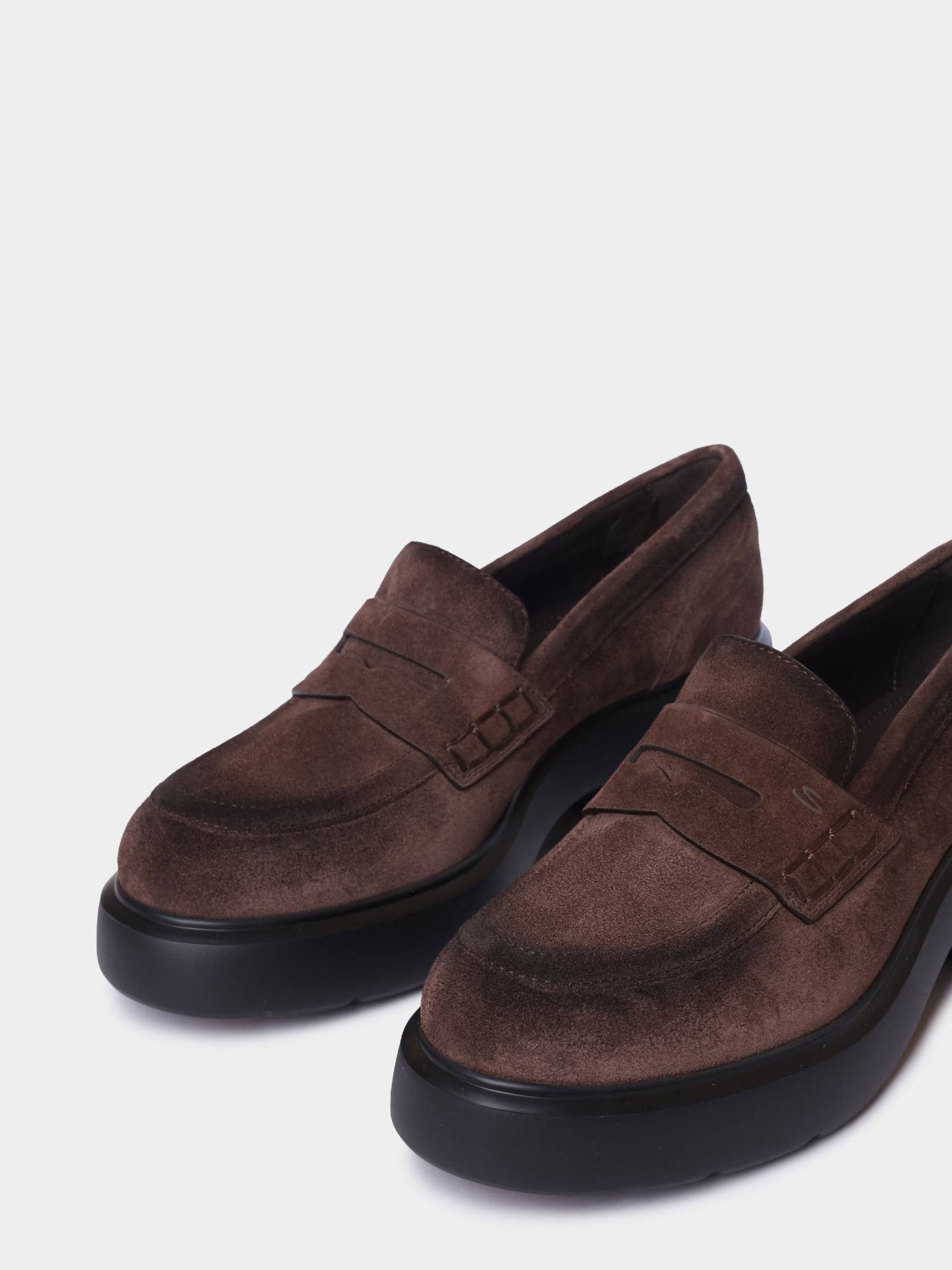 Лоферы Santoni WUEG71868SMOTHLWT50 замшевые женские — купить в интернет-магазине Verdistore