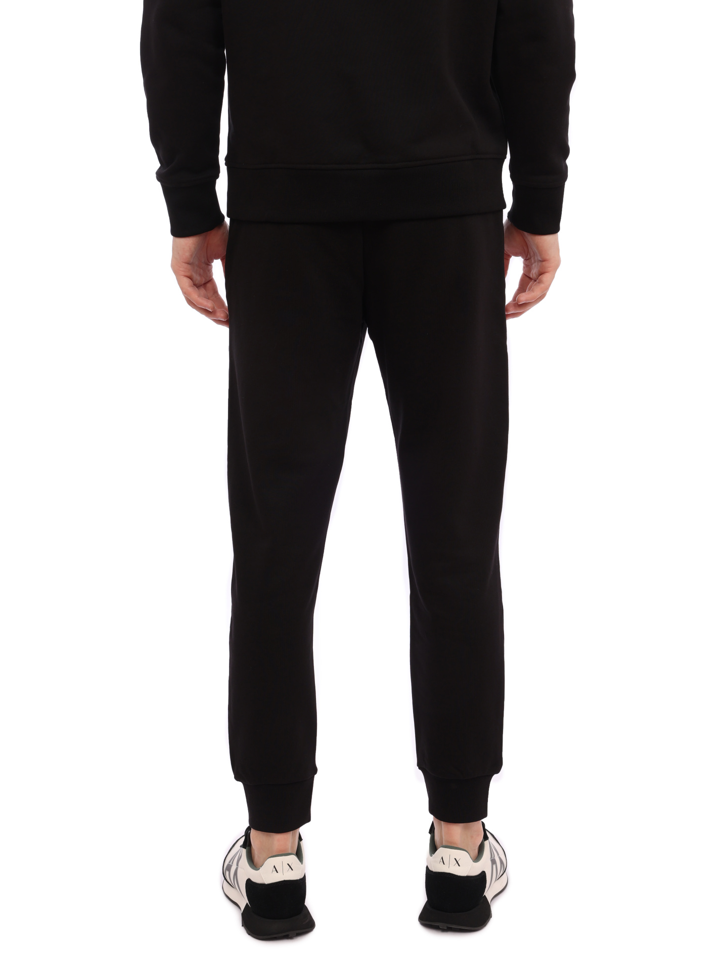 Брюки спортивные Armani Exchange 3RZPAA ZJ83Z 1200 черные мужские из хлопка — купить в интернет-магазине Verdistore