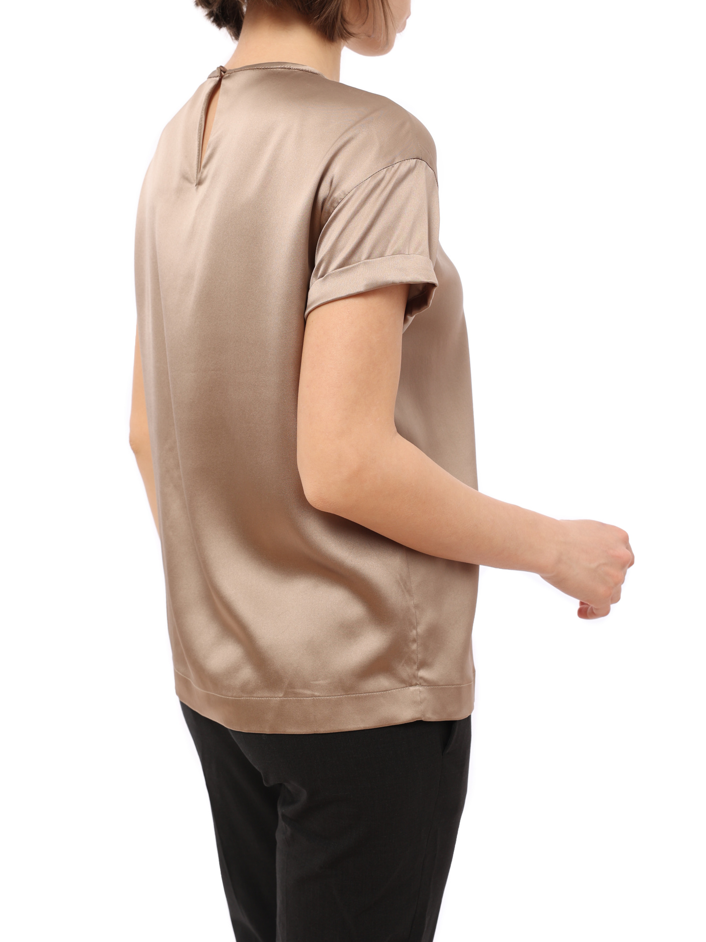 Топ Brunello Cucinelli M0C59DE310 шелковый женский — купить в интернет-магазине Verdistore