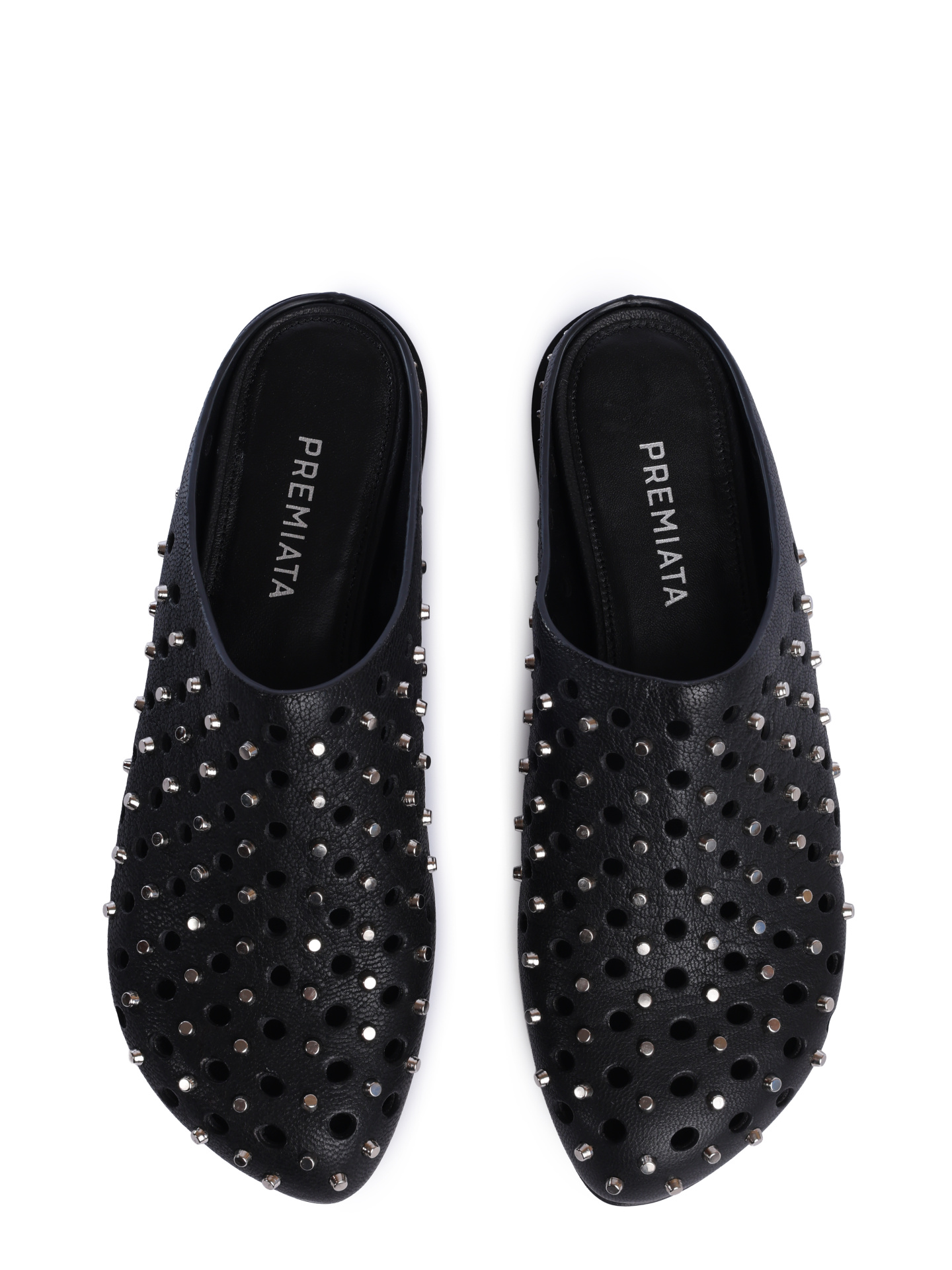 Мюли Premiata M6942 кожаные женские с заклепками — купить в интернет-магазине Verdistore