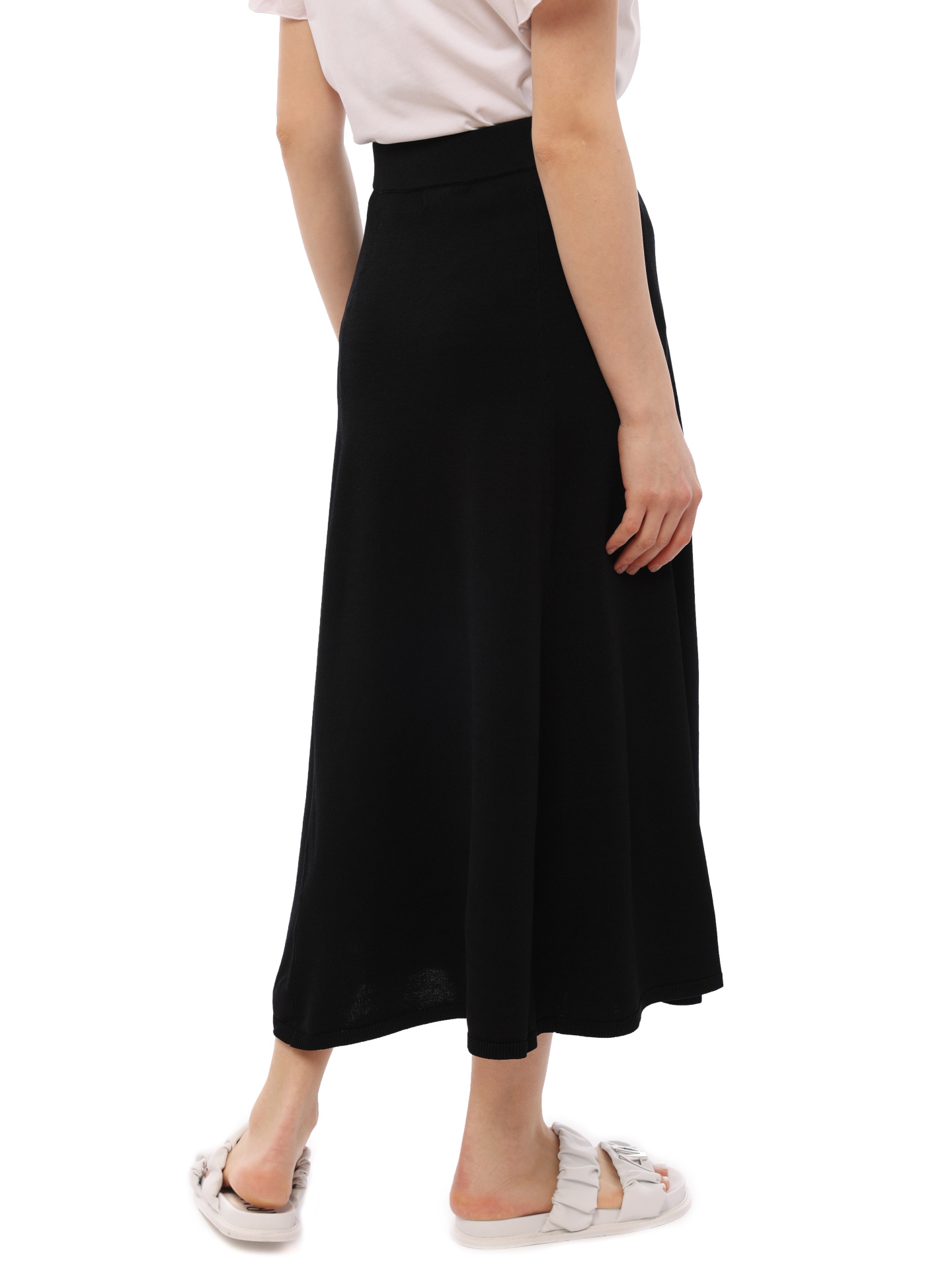 Юбка Armani Exchange 3RYN1F YMH6Z 1200 черная женская из трикотажа — купить в интернет-магазине Verdistore