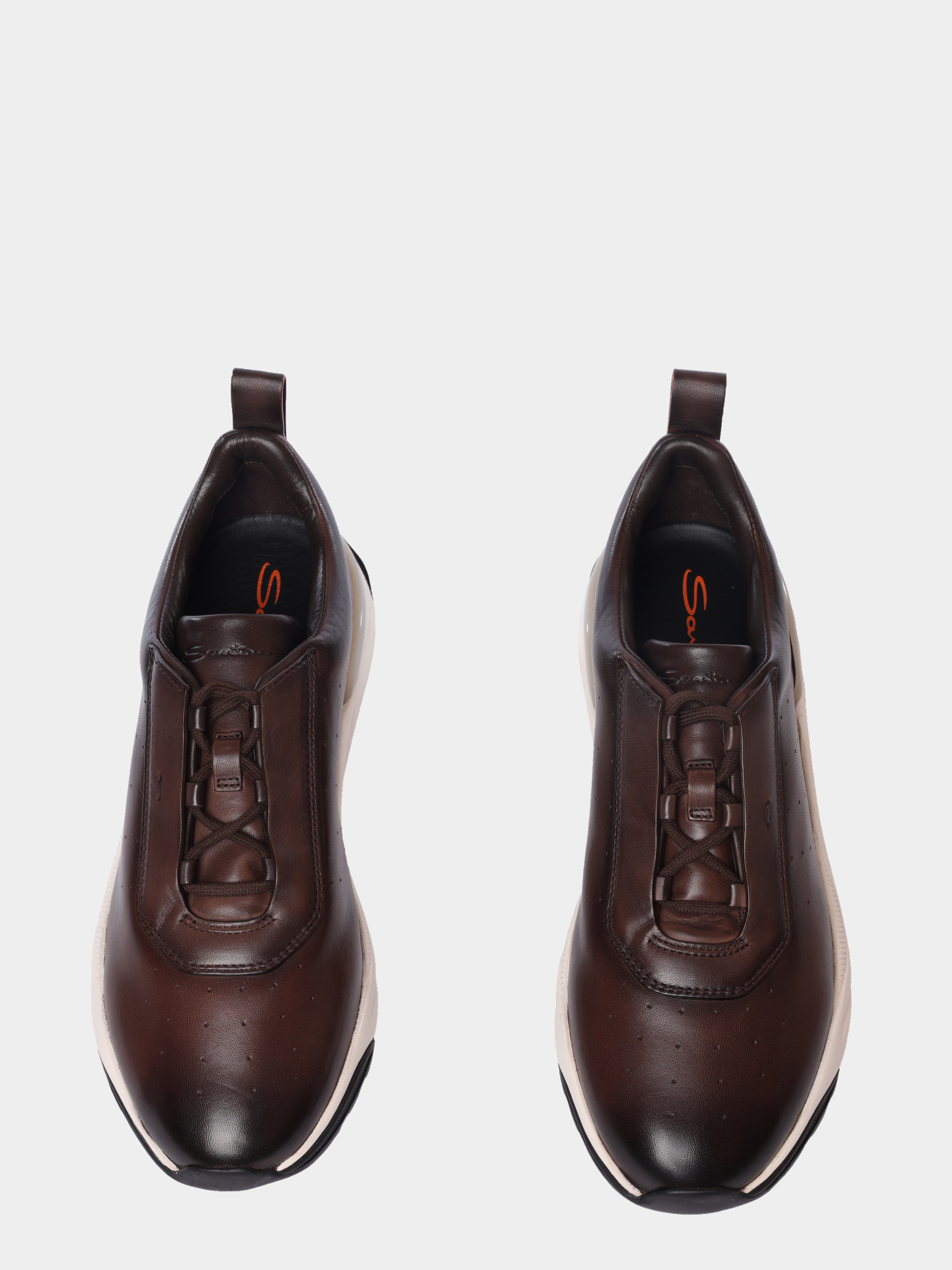 Кроссовки Santoni MBIG22027BINTGONT50 кожаные мужские — купить в интернет-магазине Verdistore