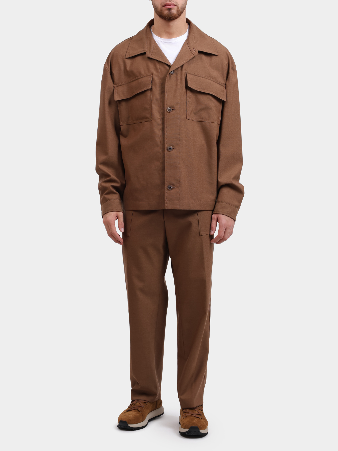 Куртка-рубашка Boss 50545810 217 коричневая мужская — купить в интернет-магазине Verdistore