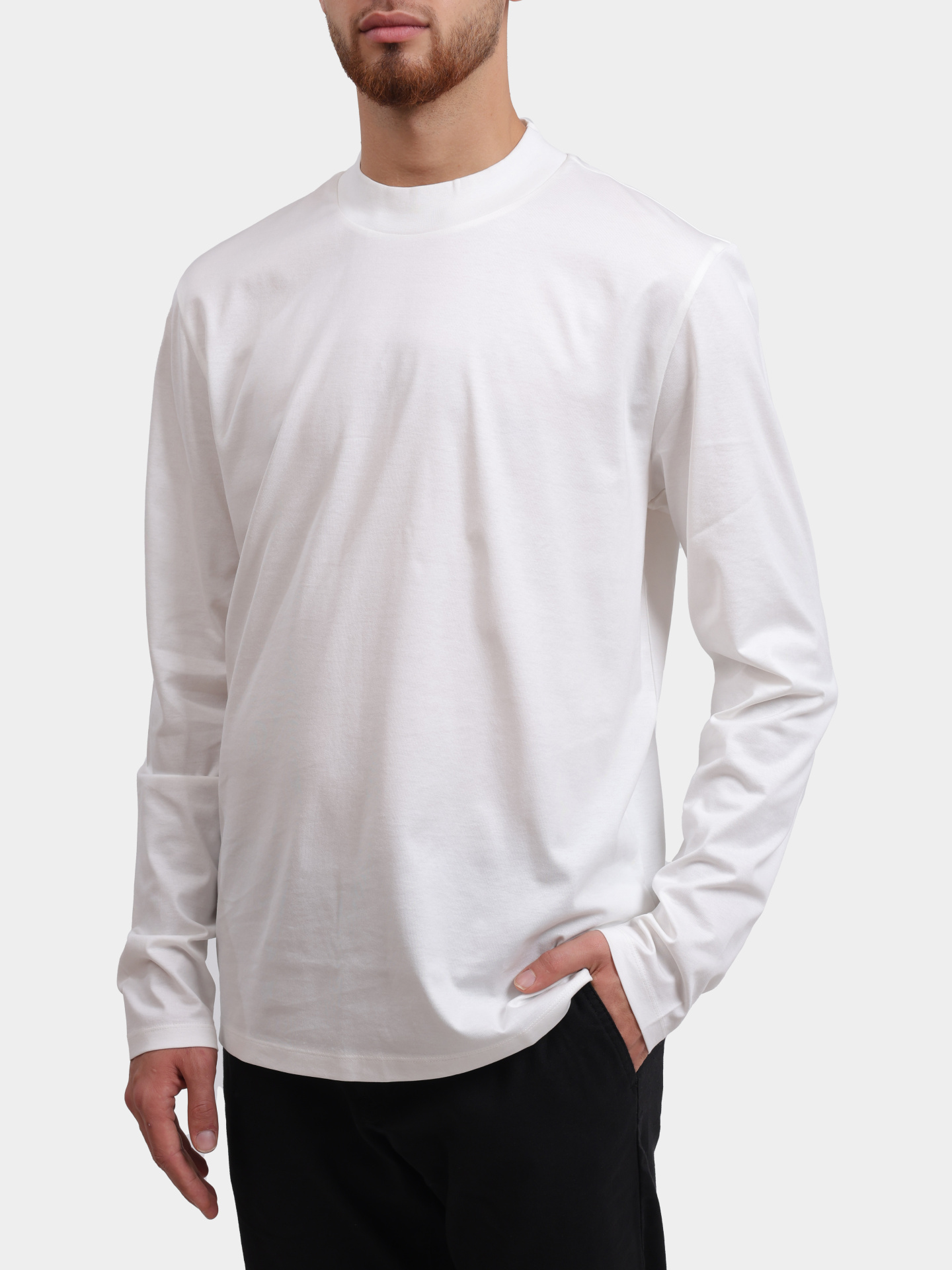 Лонгслив Hugo 50544281 102 белый мужской — купить в интернет-магазине Verdistore