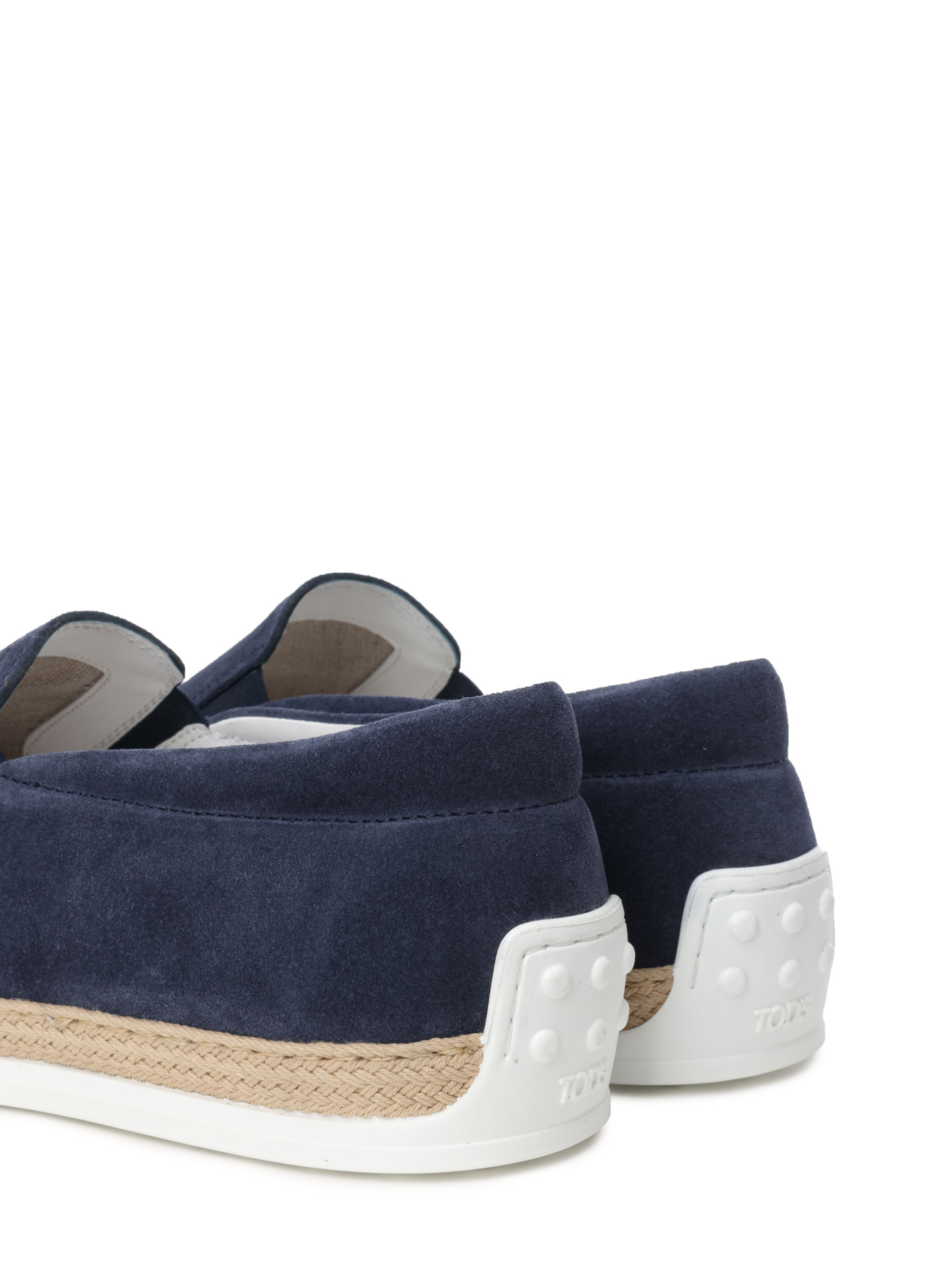 Слипоны темно-синие замшевые на комбинированной подошве — купить в интернет-магазине Verdistore