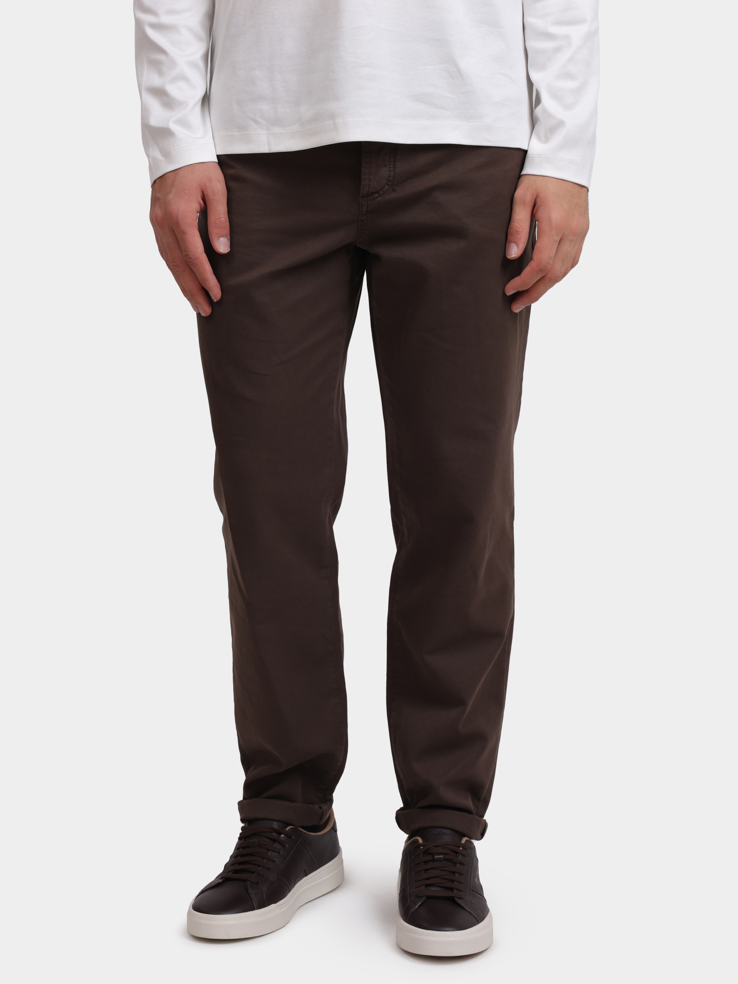 Джинсы Brunello Cucinelli M252UF1010 C6026 коричневые мужские — купить в интернет-магазине Verdistore