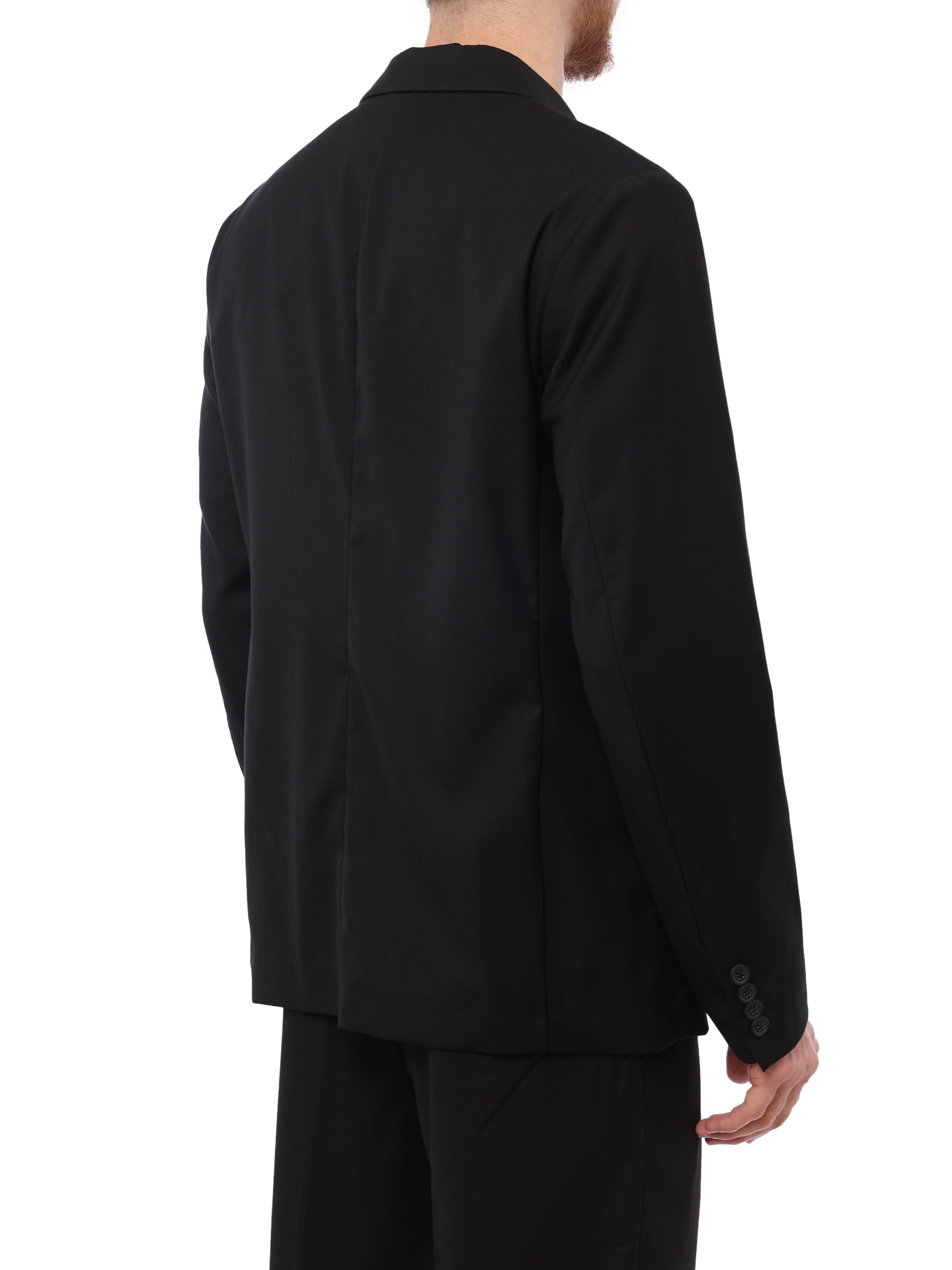 Пиджак Armani Exchange 8NZGP1 ZNPMZ 2240 черный мужской с нашивкой на рукаве — купить в интернет-магазине Verdistore