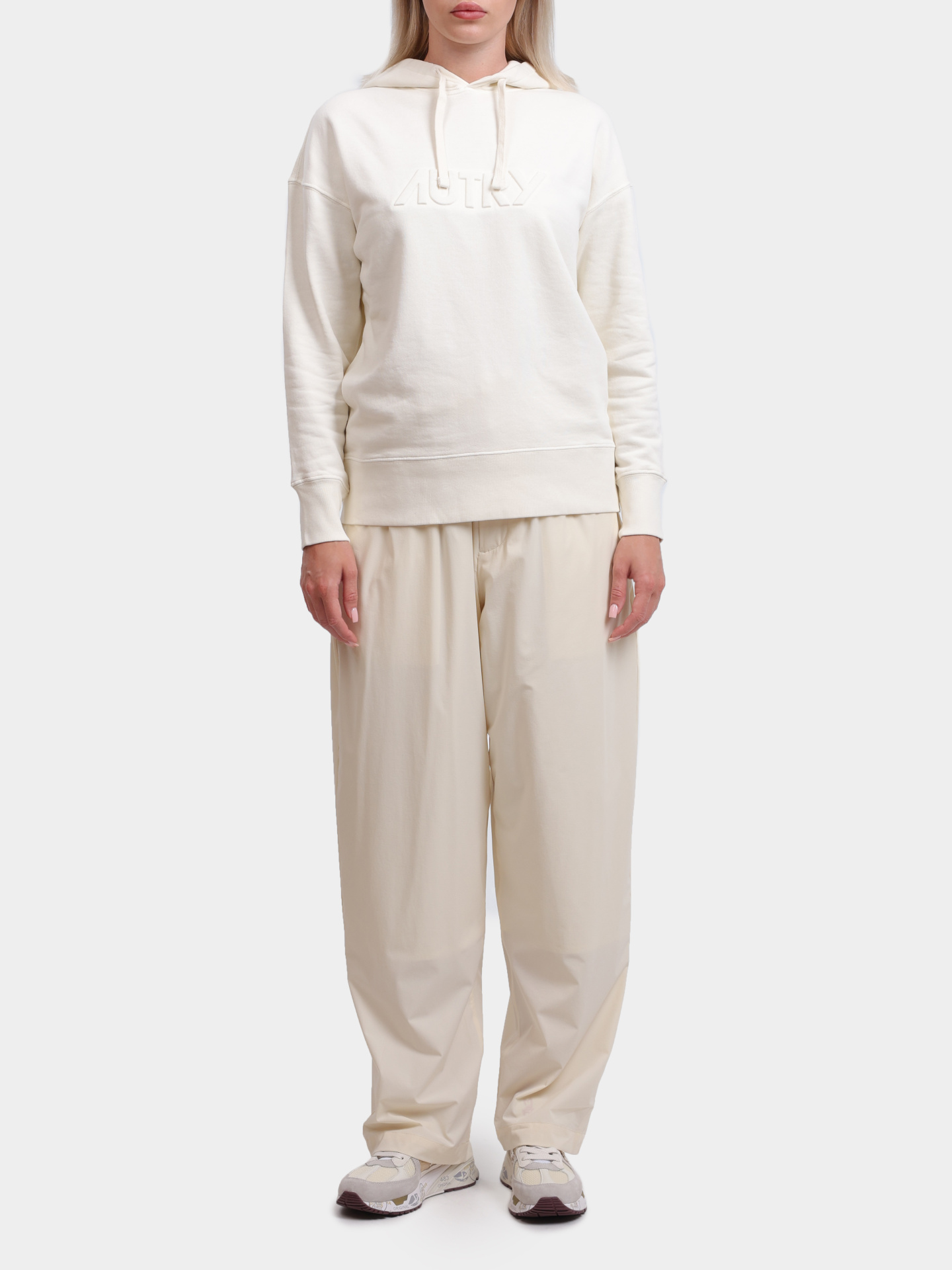 Худи Autry A24EHOPW521S белое женское с логотипом — купить в интернет-магазине Verdistore