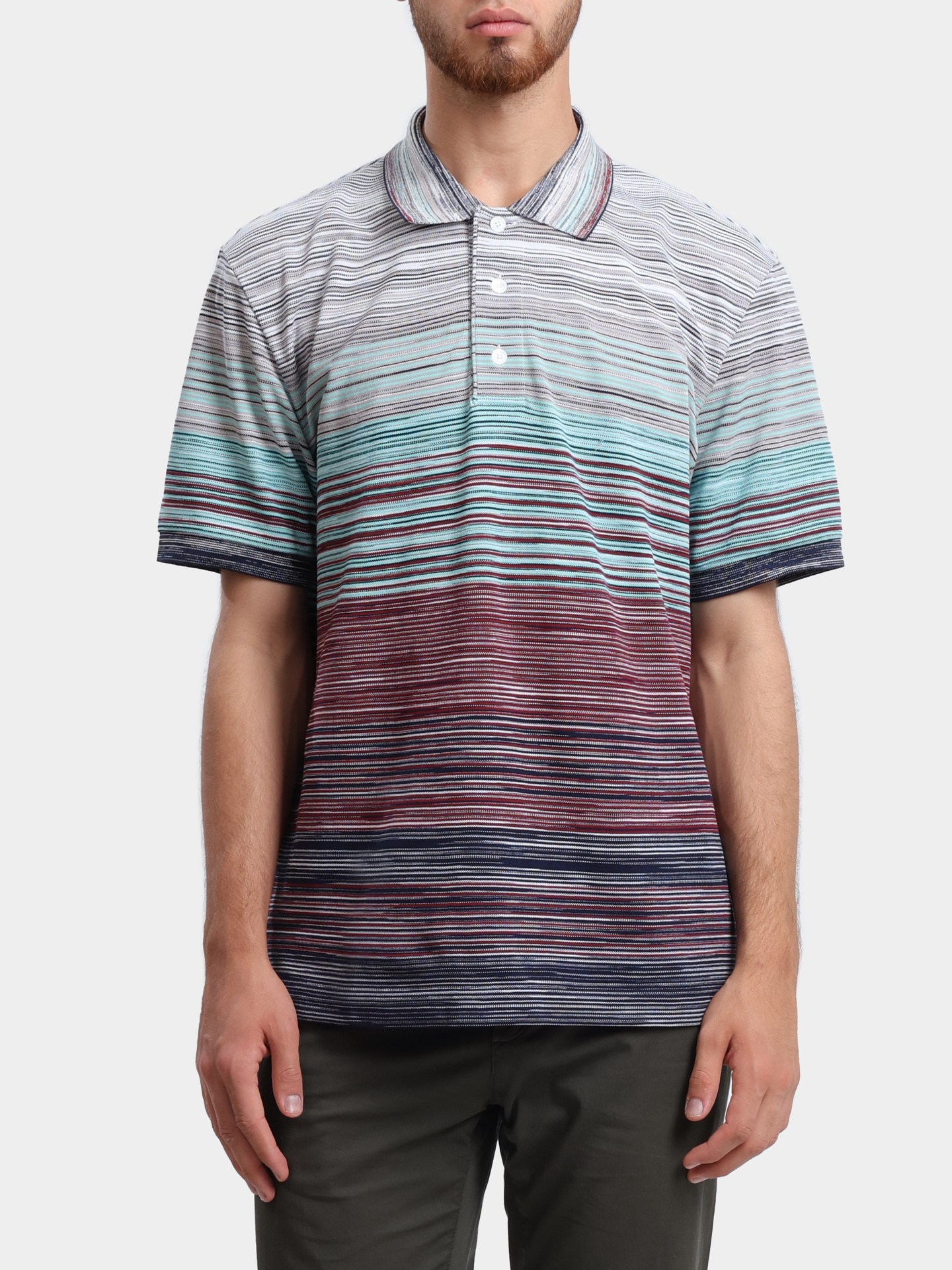 Поло MISSONI US25S20G BJ0014 SM9KT хлопковое мужское — купить в интернет-магазине Verdistore