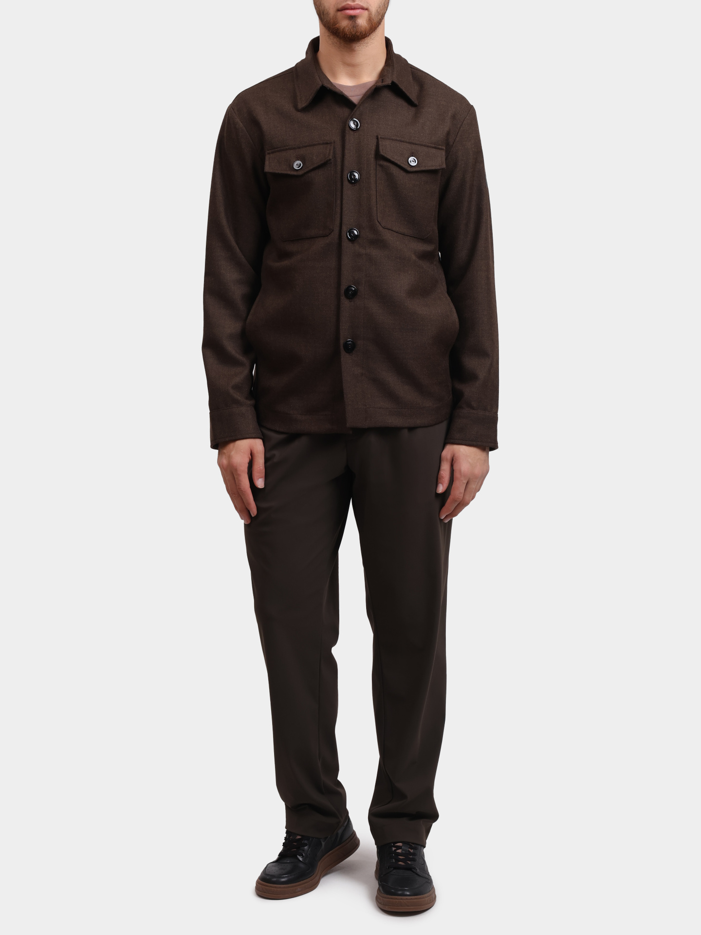 Куртка-рубашка PMDS K3825 VOID 712 90 коричневая мужская — купить в интернет-магазине Verdistore