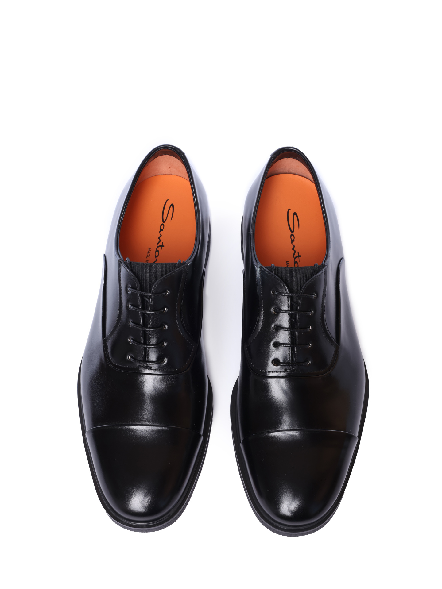 Оксфорды на высоком каблуке из гладкой черной кожи  — купить в интернет-магазине Verdistore