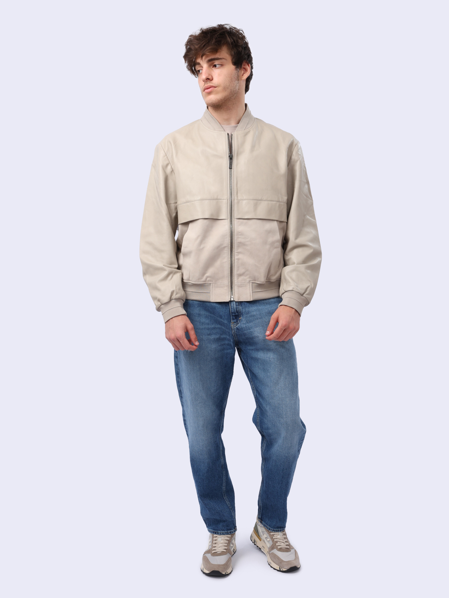 Куртка Calvin Klein K10K112813 кожаная мужская — купить в интернет-магазине Verdistore