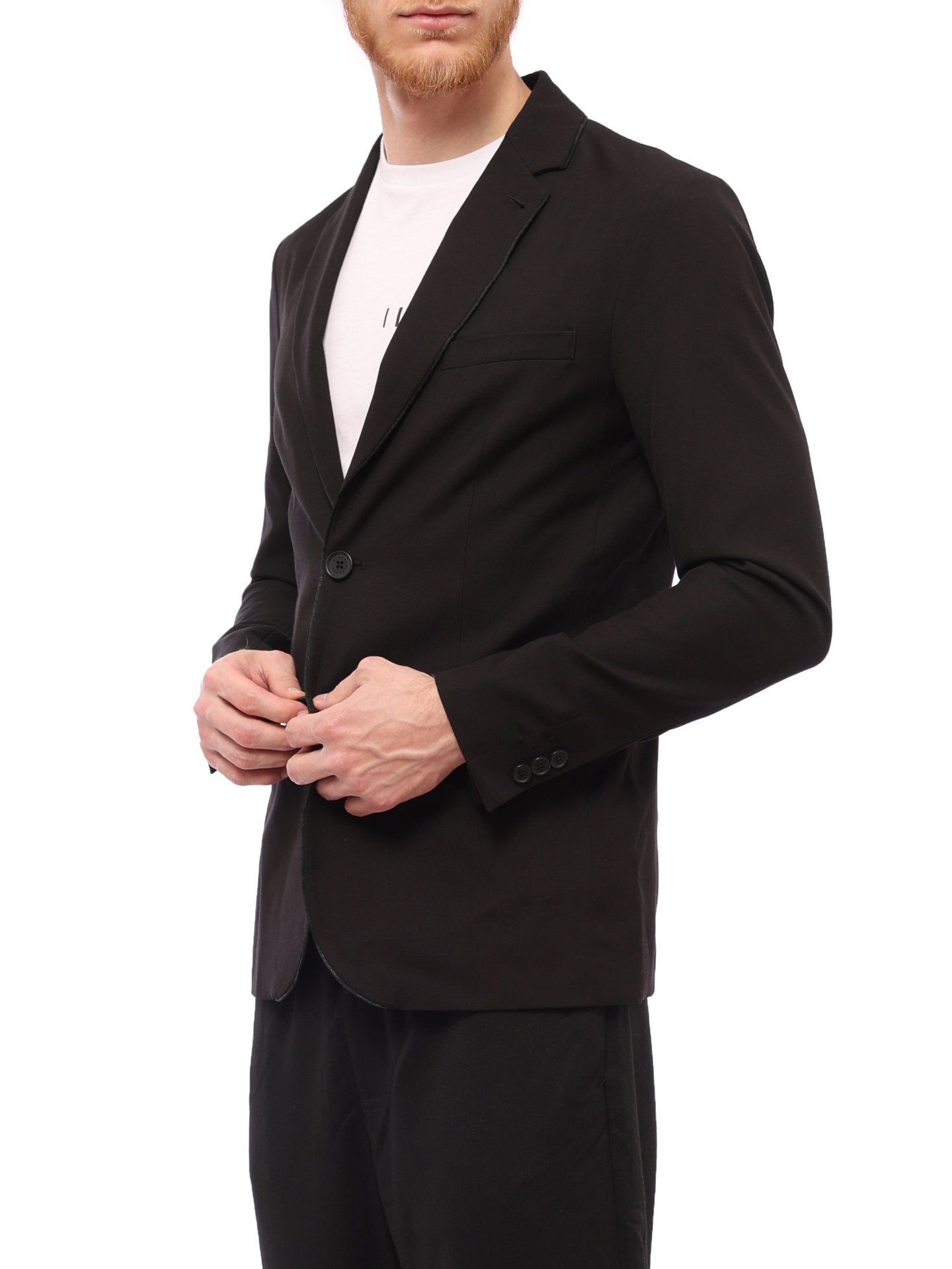 Пиджак Armani Exchange 6LZG06 ZNV0Z 1200 черный мужской однобортный — купить в интернет-магазине Verdistore