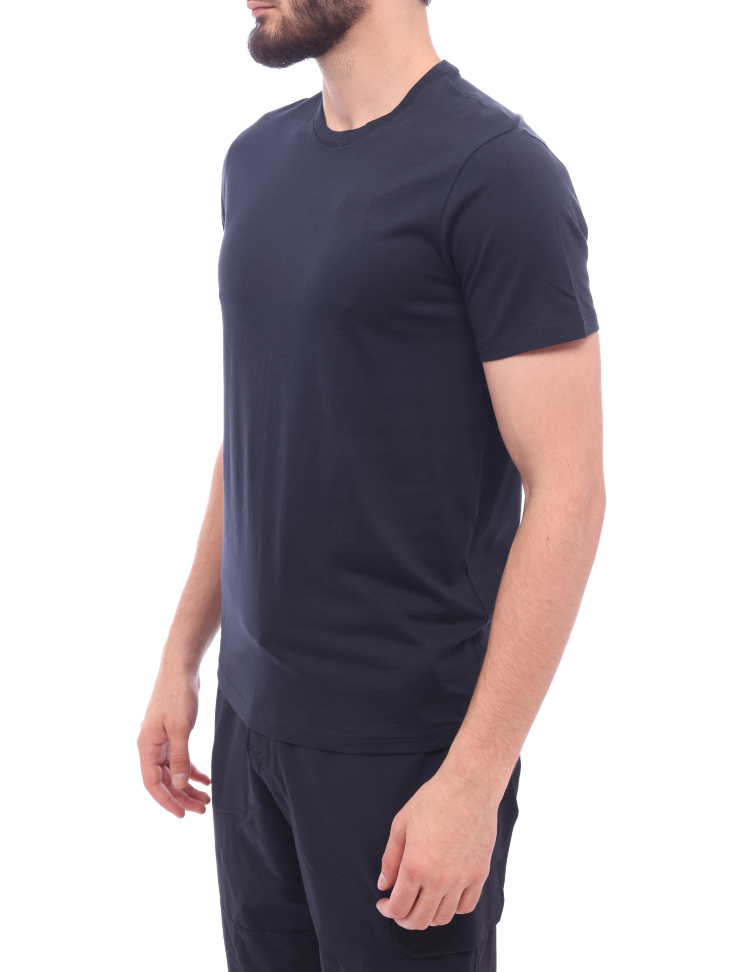 Футболка Armani Exchange 8NZT74 ZJA5Z 1510 темно-синяя мужская из хлопка — купить в интернет-магазине Verdistore