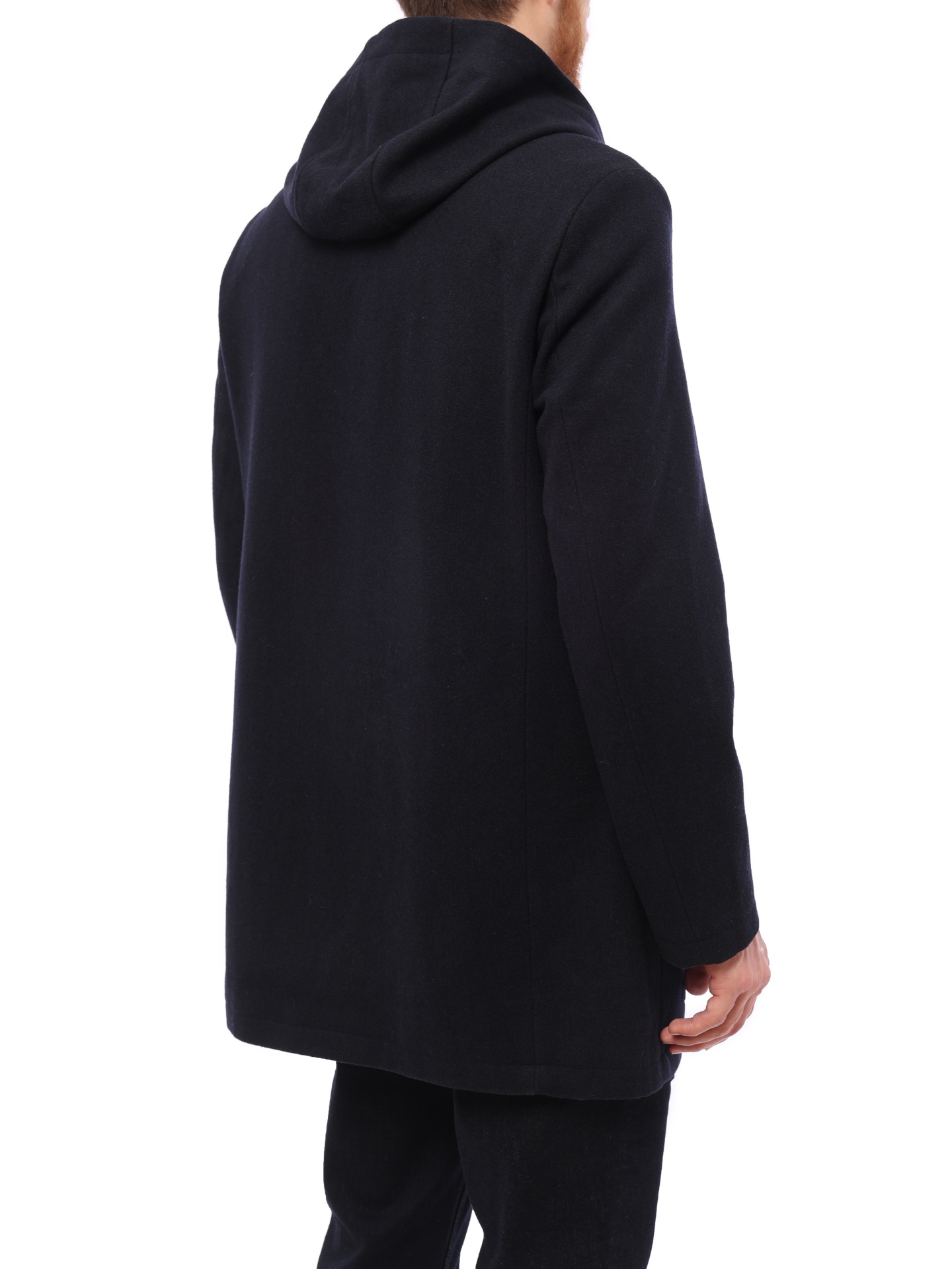 Пальто Armani Exchange 6ZZL06 ZNQUZ темно-синее мужское с капюшоном — купить в интернет-магазине Verdistore