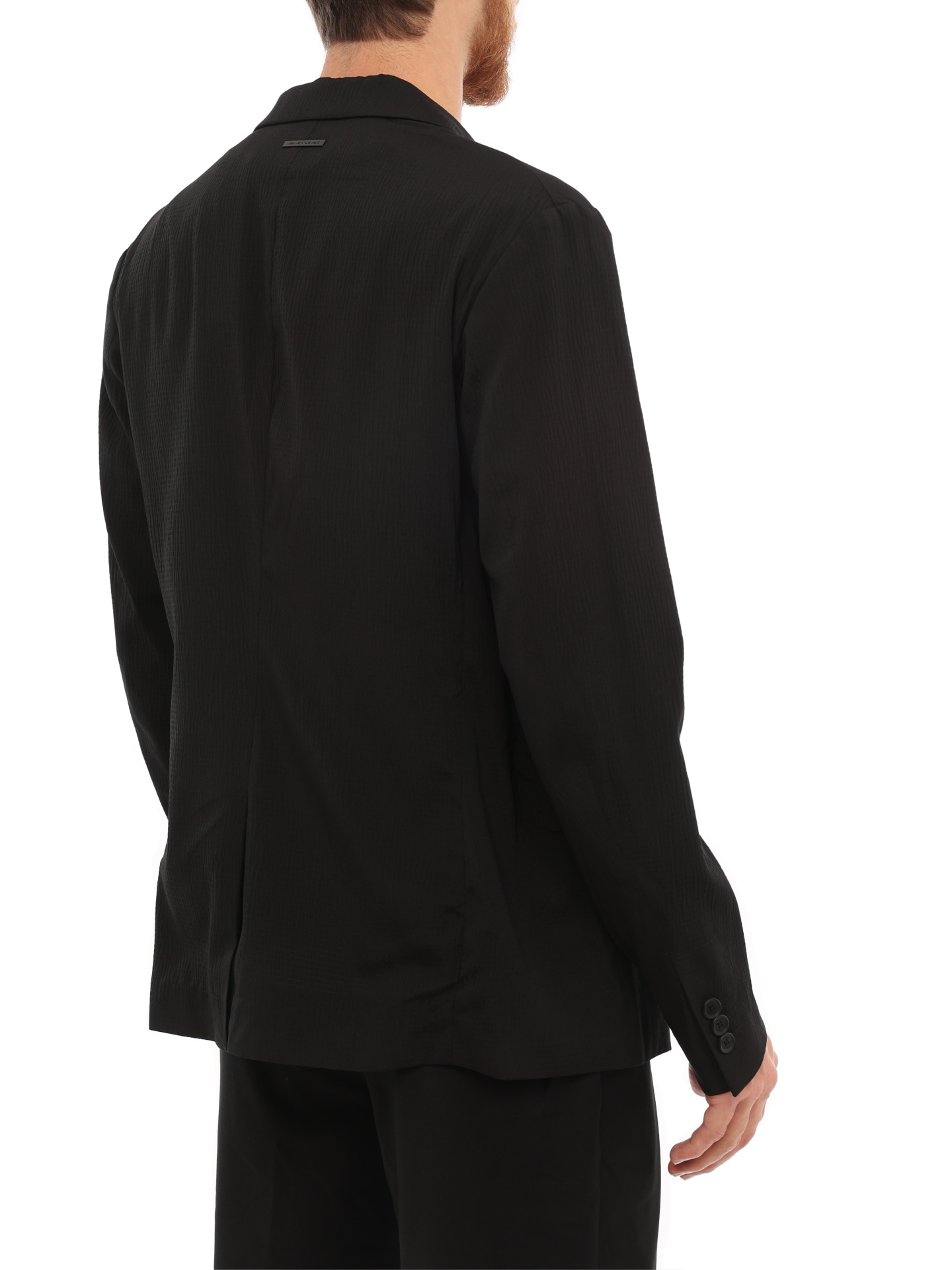 Пиджак Armani Exchange 3LZG45 ZNN5Z 1200 черный мужской из фактурной ткани — купить в интернет-магазине Verdistore