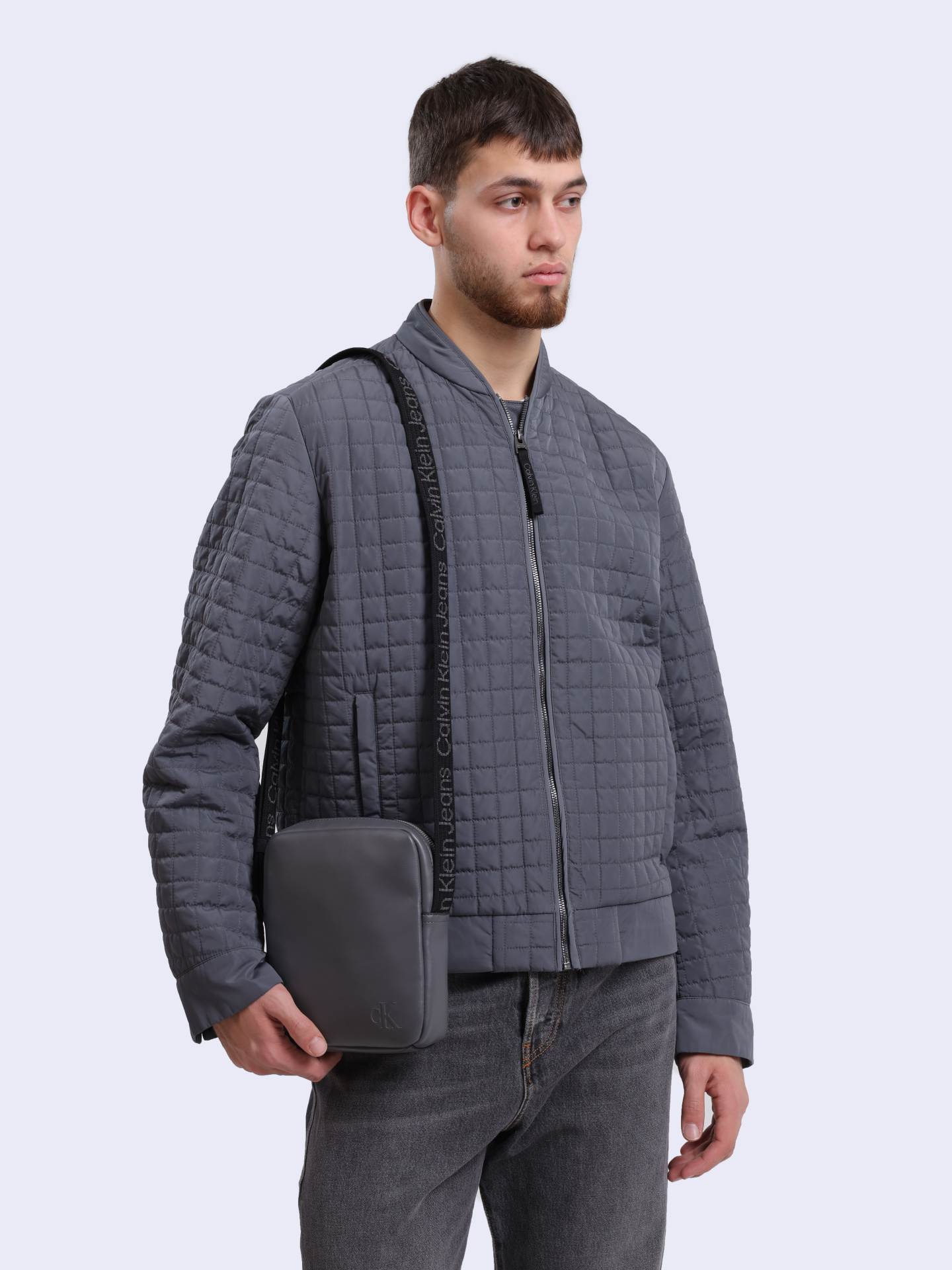 Сумка Calvin Klein K50K511489 серая мужская — купить в интернет-магазине Verdistore