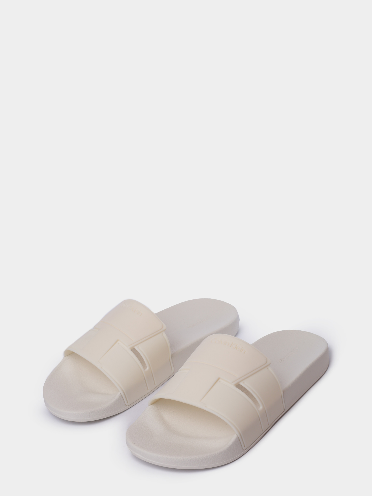 Шлепанцы Calvin Klein HM0HM01752 YAL белые мужские — купить в интернет-магазине Verdistore