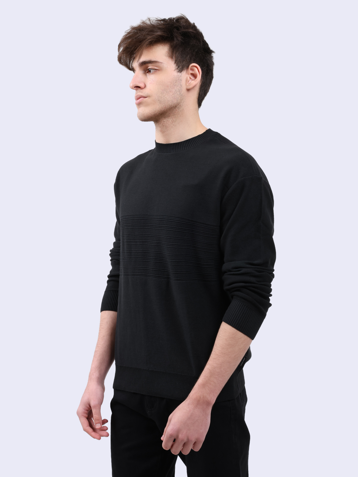 Свитер Armani Exchange 6DZM6J ZMQ7Z 1200 черный мужской из хлопка — купить в интернет-магазине Verdistore