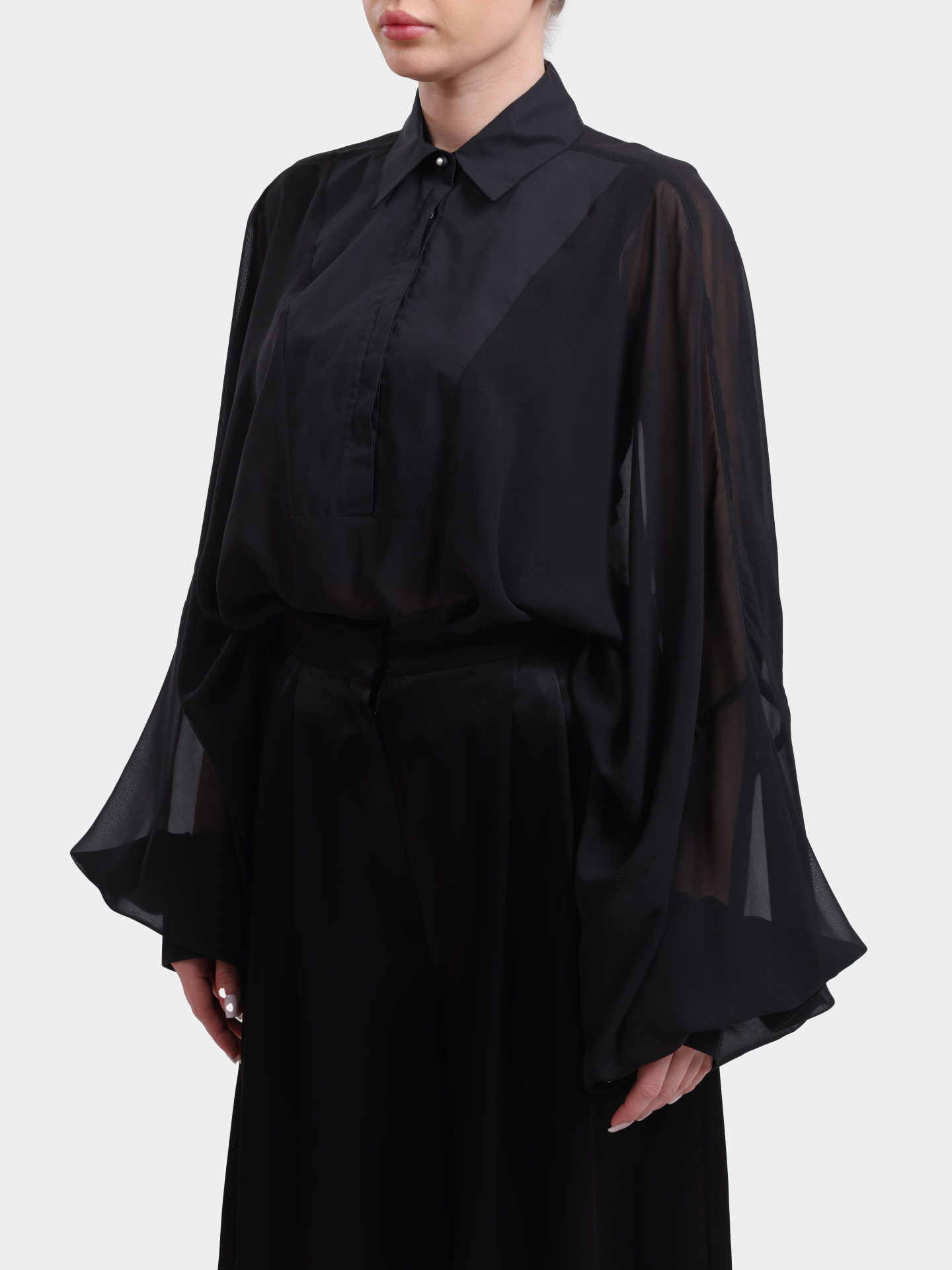 Блуза Pinko 105571 A2VN Z99 черная женская с широкими рукавами — купить в интернет-магазине Verdistore