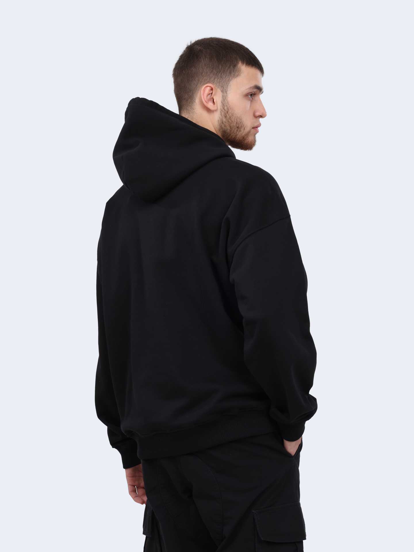 Худи Diesel A037910JYYJ9XX черное мужское из хлопка — купить в интернет-магазине Verdistore