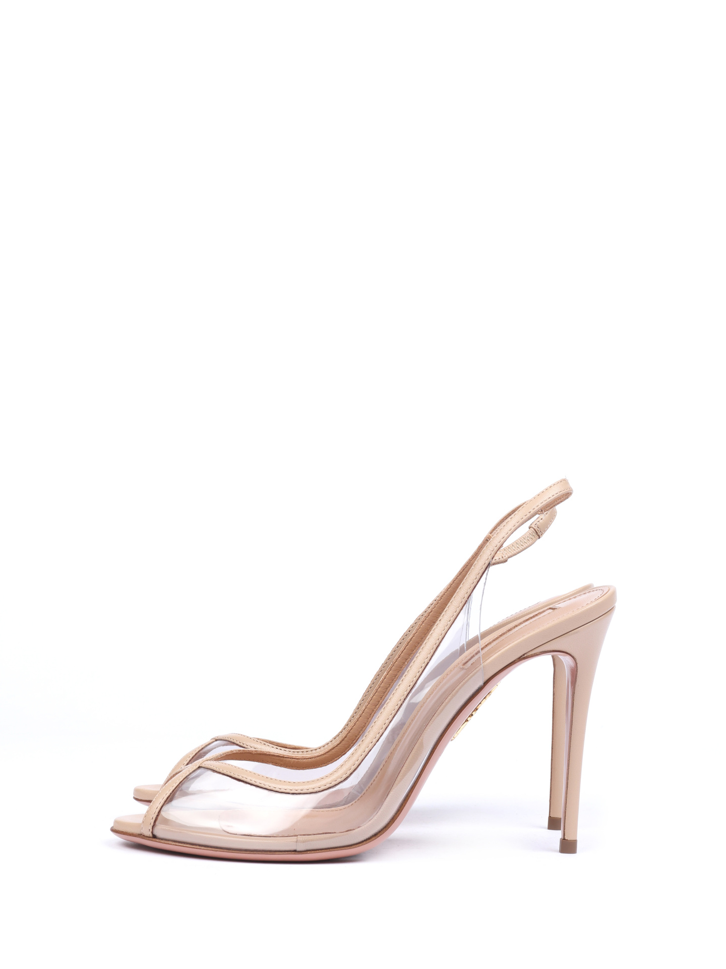 Туфли Aquazzura TEMHIPG0NPVECA пудровые женские на шпильке — купить в интернет-магазине Verdistore