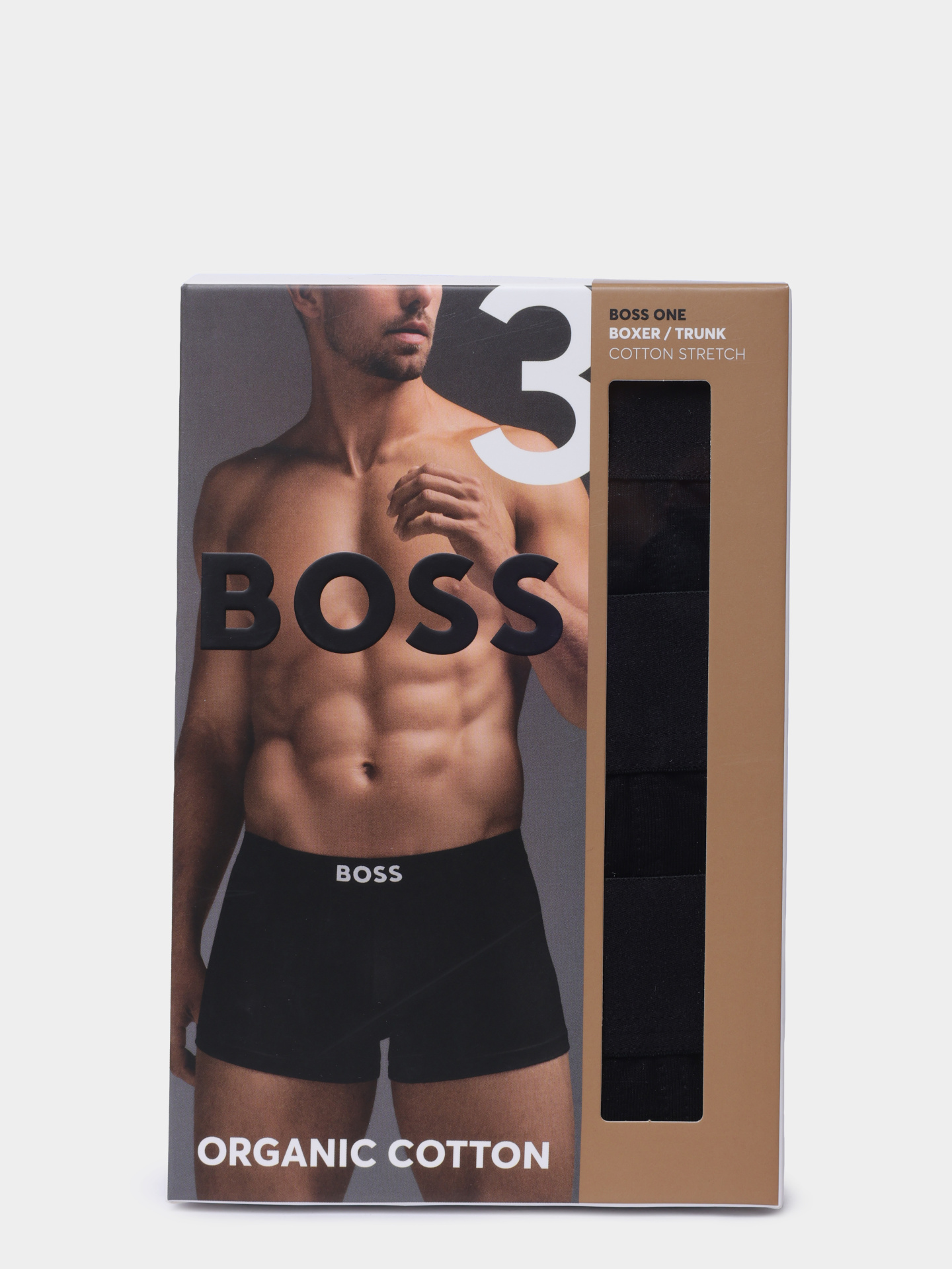 Коплект трусов 3 пары Trunk 3P BOSS ONE 10272529 01 50544263 002 черные мужские  — купить в интернет-магазине Verdistore