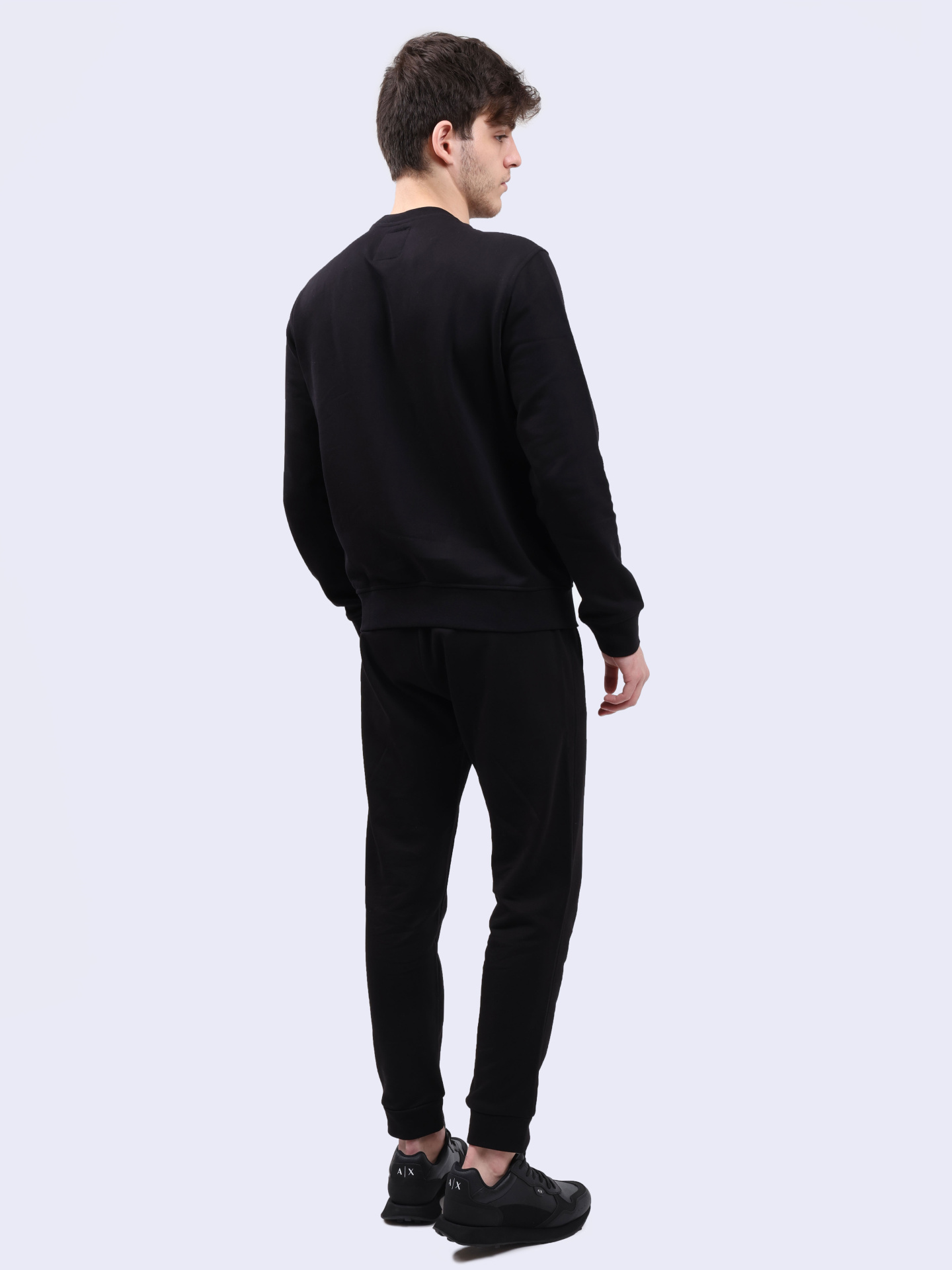 Брюки спортивные Armani Exchange 8NZPPQ ZJ1ZZ 1200 черные мужские — купить в интернет-магазине Verdistore