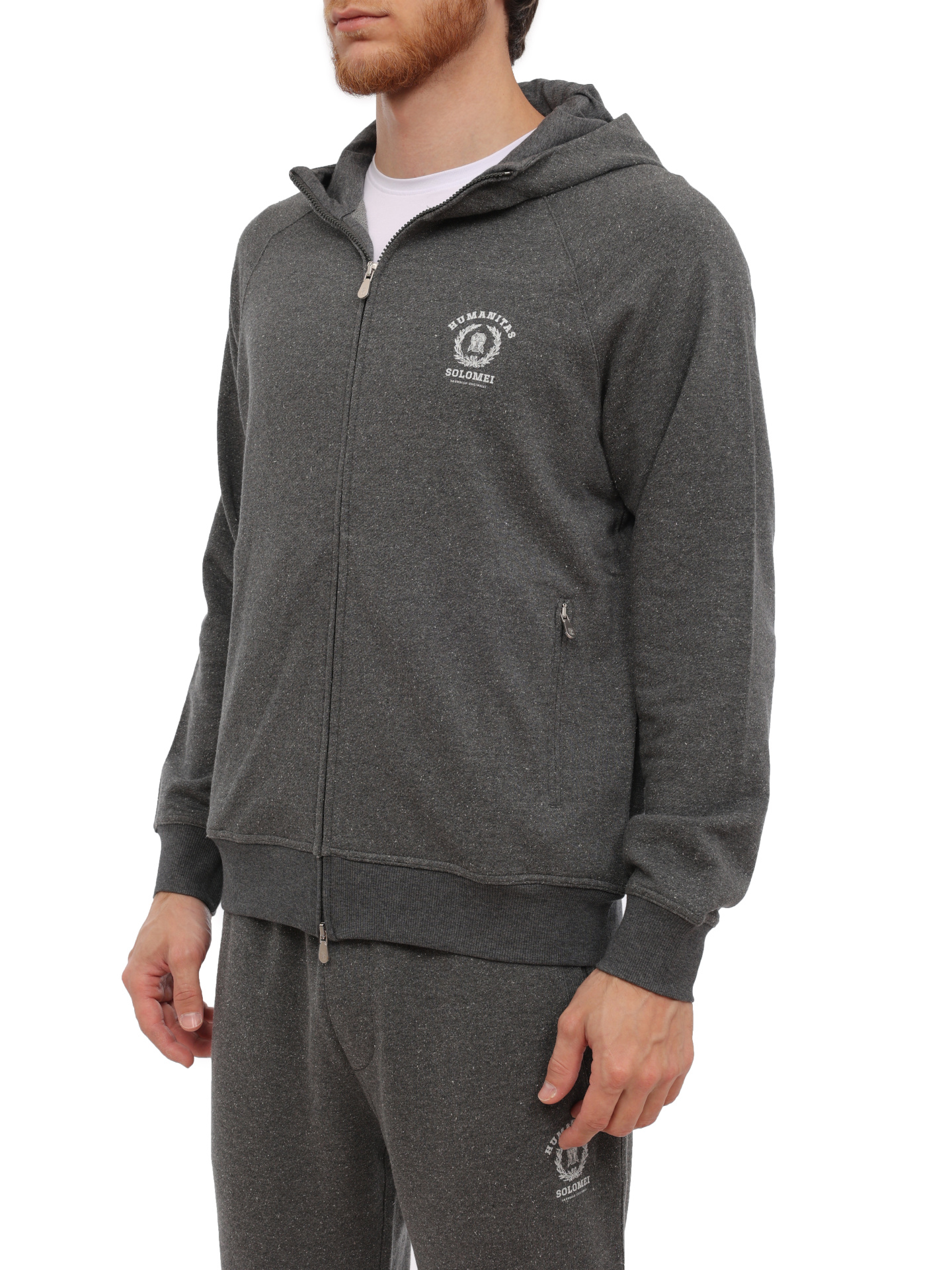 Мастерка Brunello Cucinelli MTU22B2224 CGD54 серая мужская — купить в интернет-магазине Verdistore