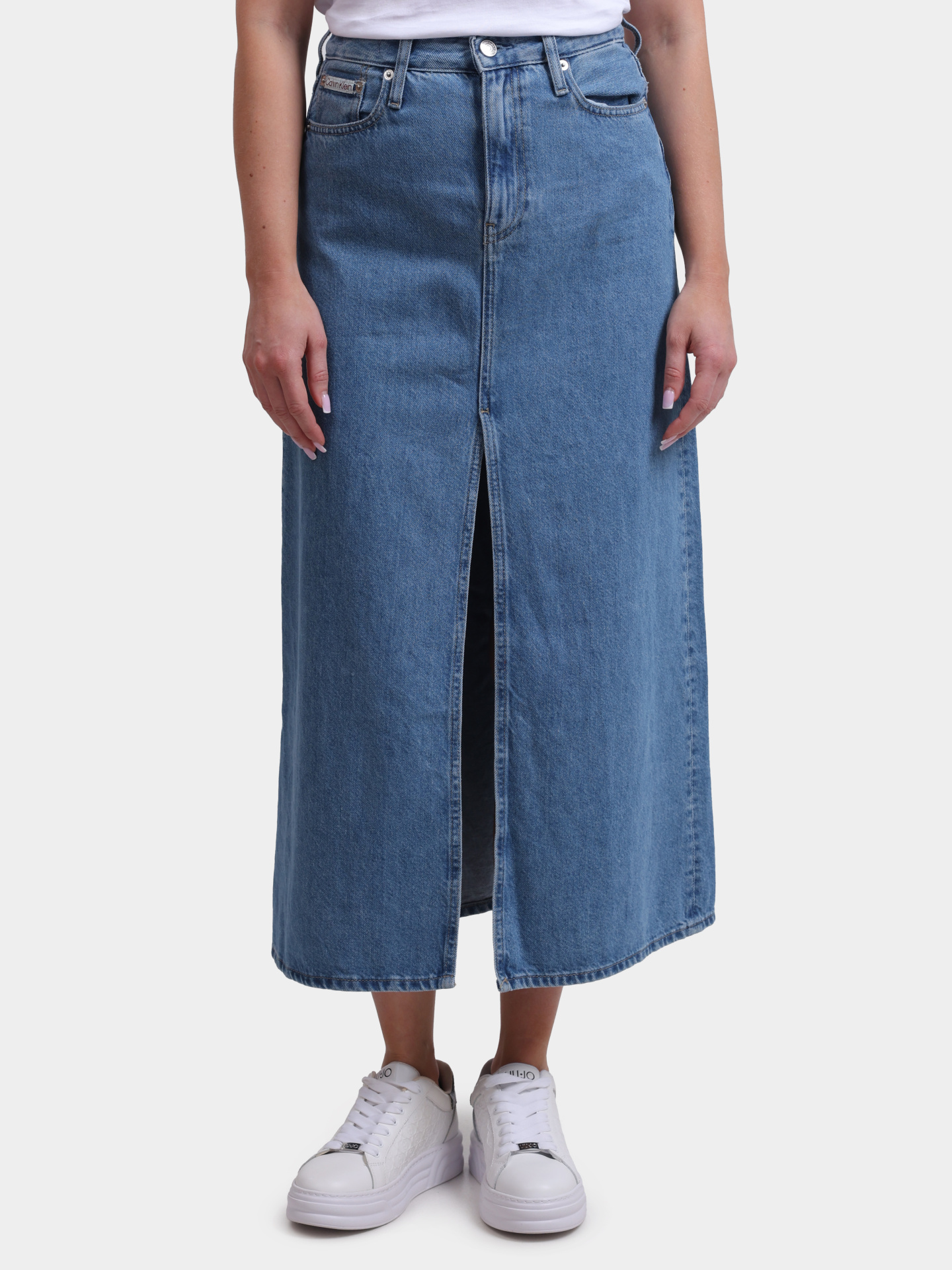 Юбка Calvin Klein Jeans J20J225192 1AA джинсовая женская — купить в интернет-магазине Verdistore