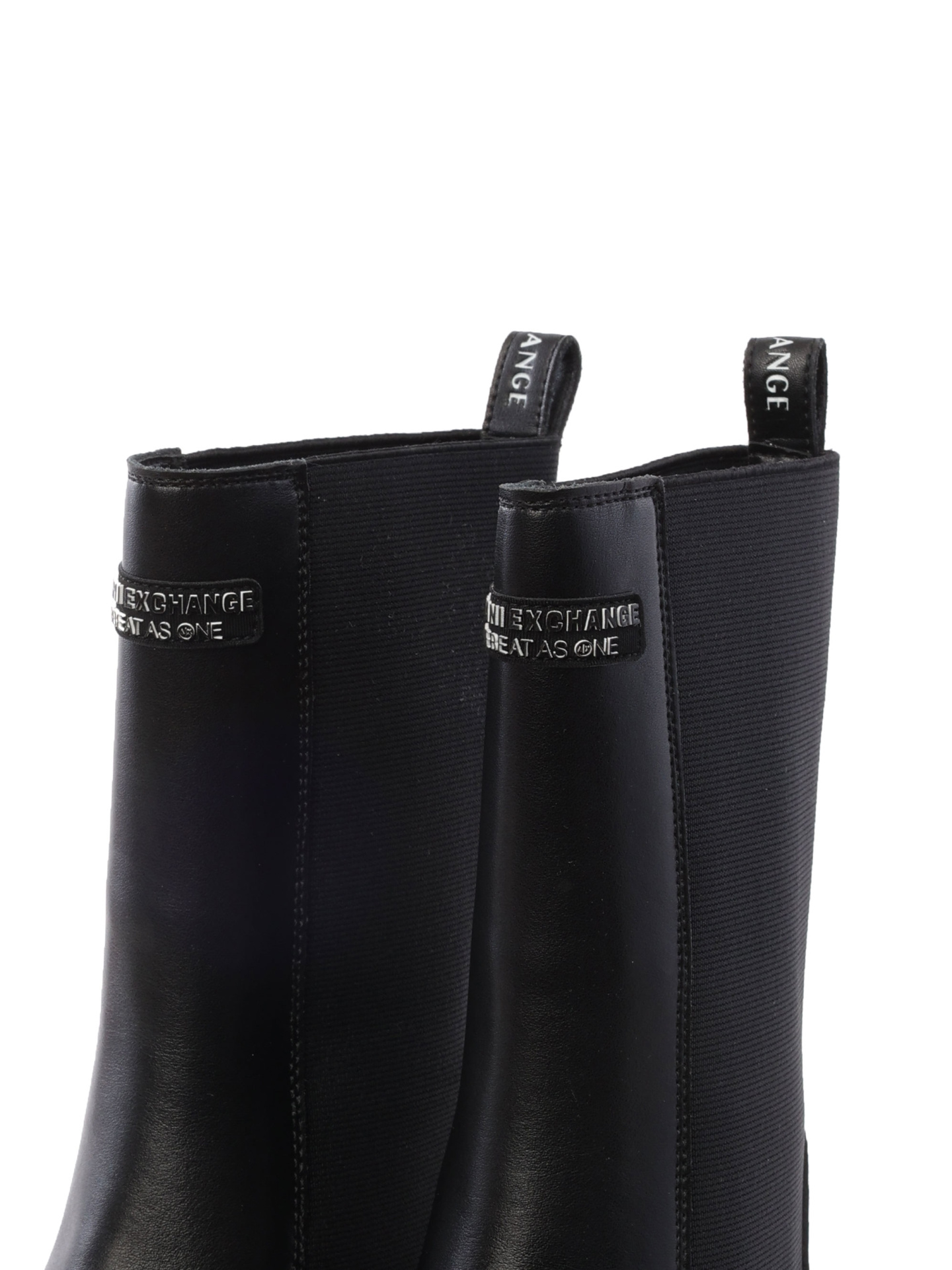 Ботинки Armani Exchange XDN027 XV747 K001 высокие женские из кожи — купить в интернет-магазине Verdistore