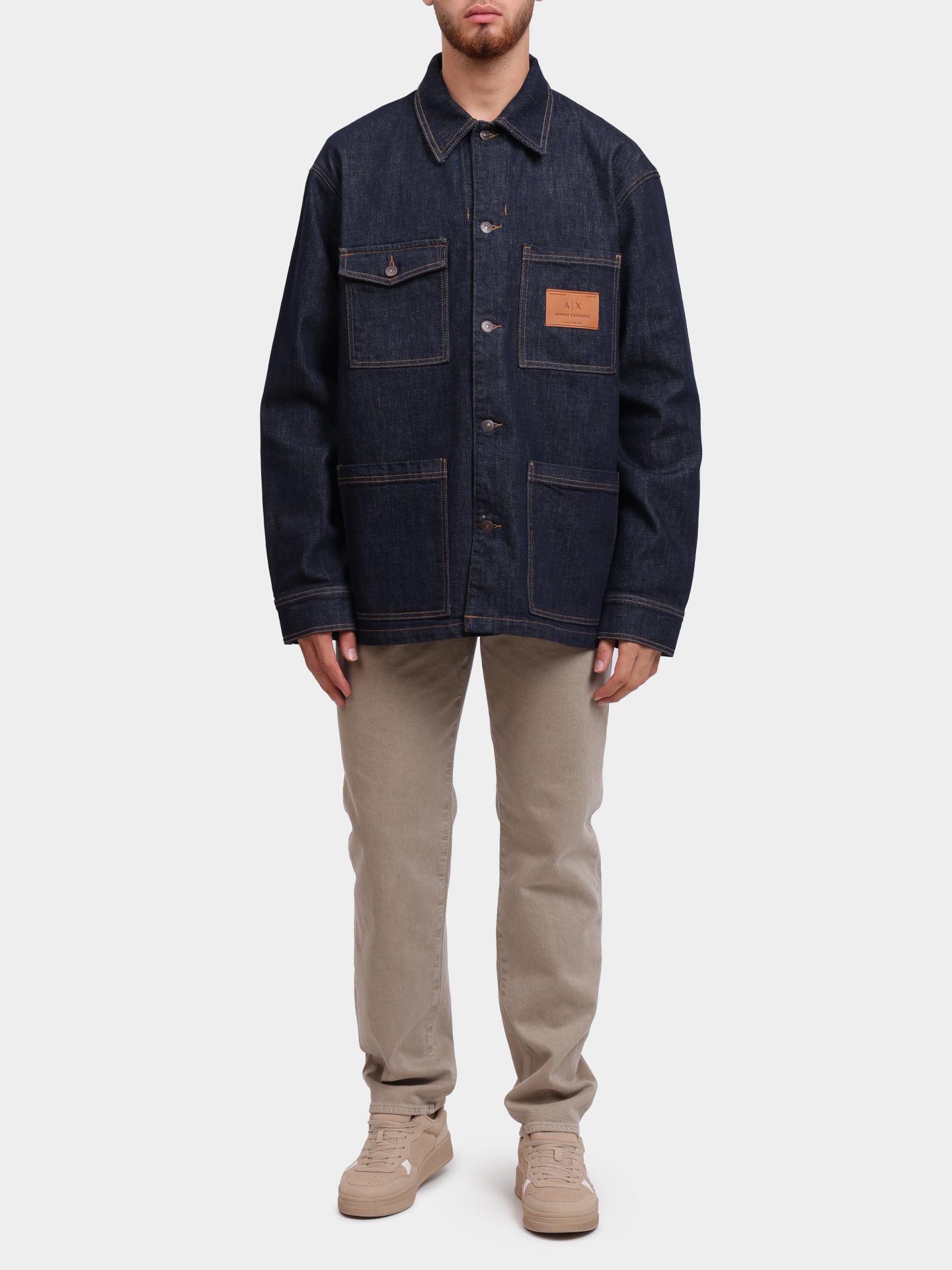 Куртка Armani Exchange XM000382 AF12284 MB001 джинсовая мужская — купить в интернет-магазине Verdistore