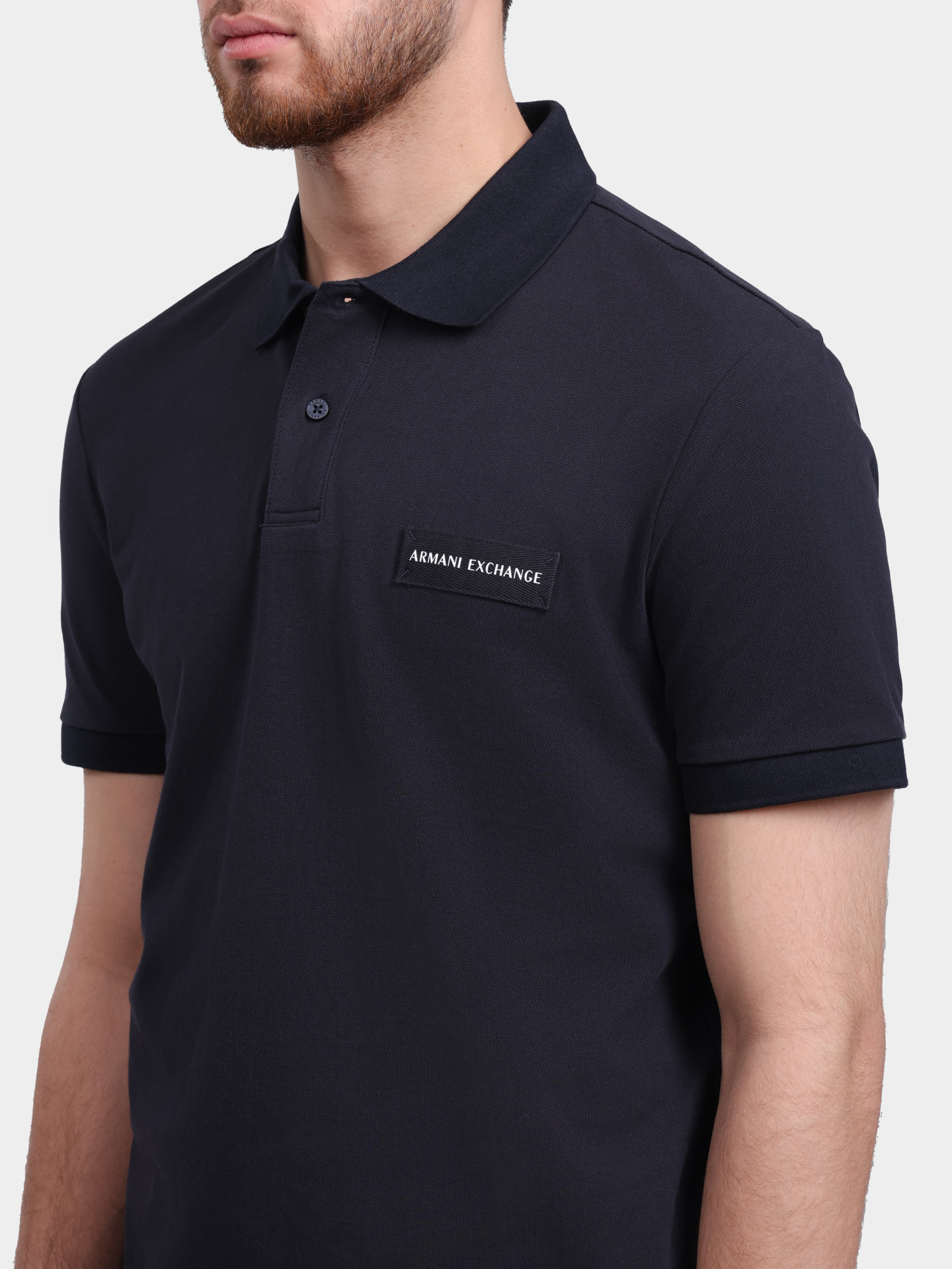 Поло Armani Exchange XM002390 AF13026 UB101 темно-синее мужское — купить в интернет-магазине Verdistore